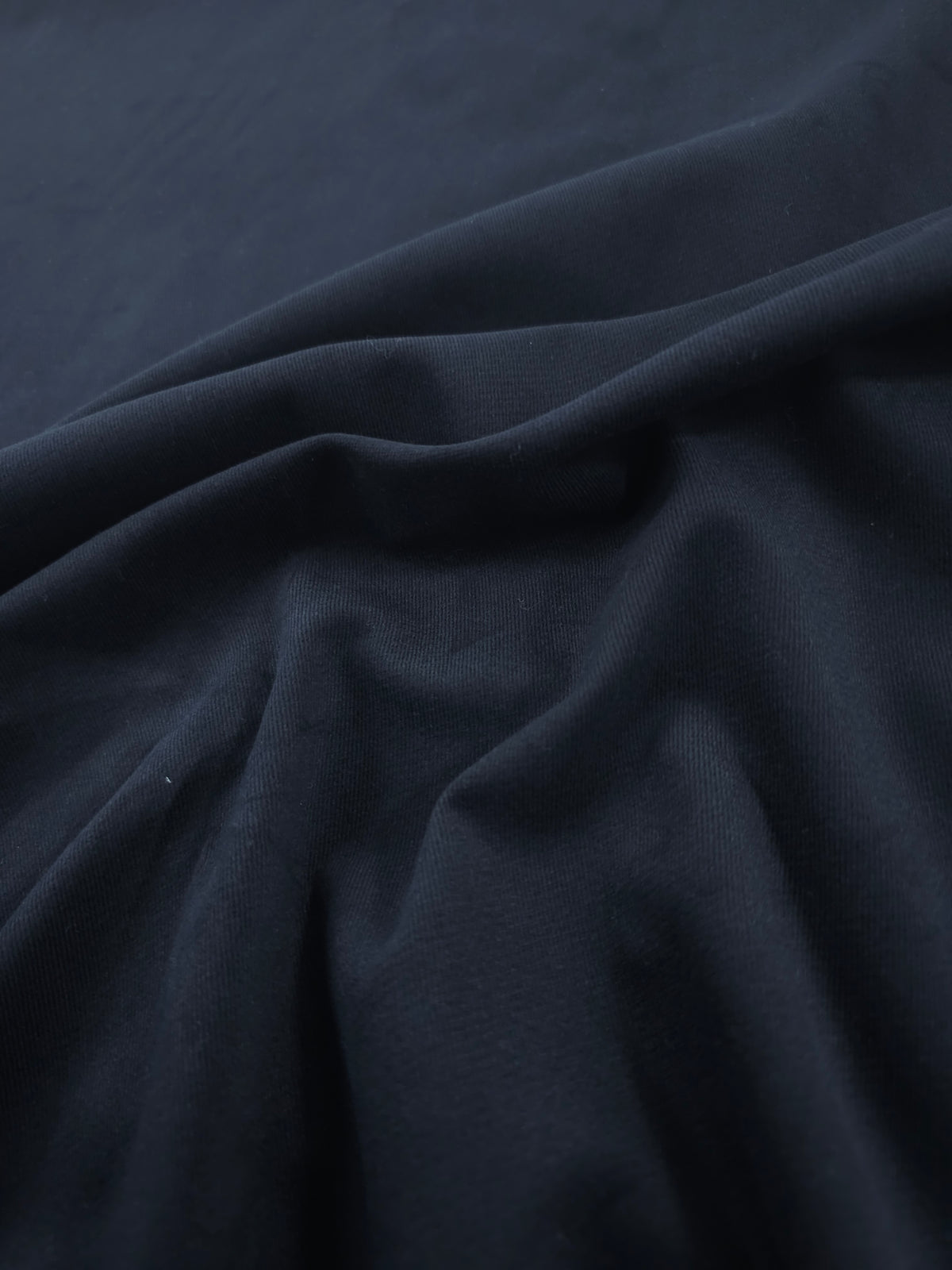 Black Brushed Cotton Twill