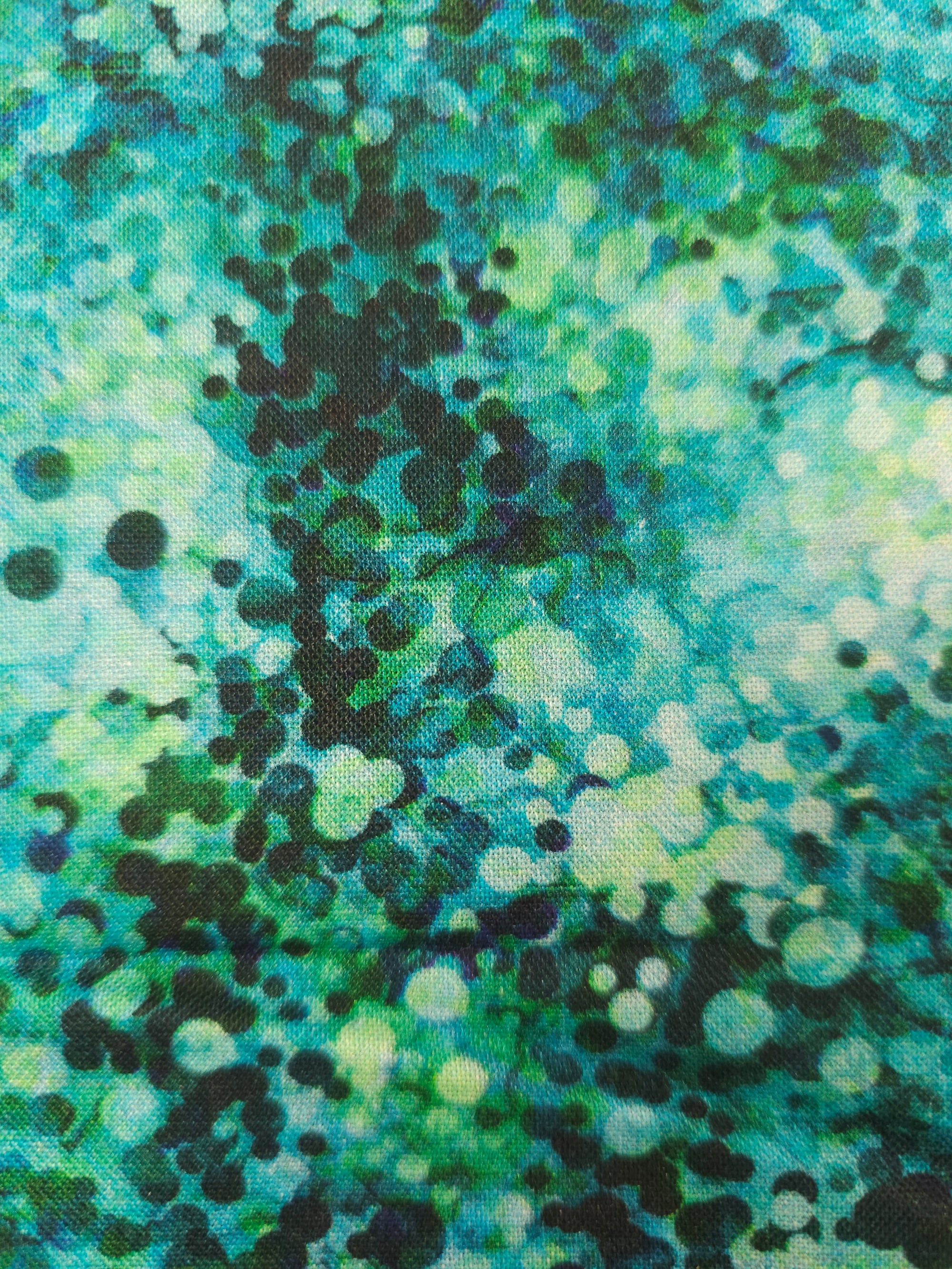 Speckled seafoam green Cotton- 2m piece