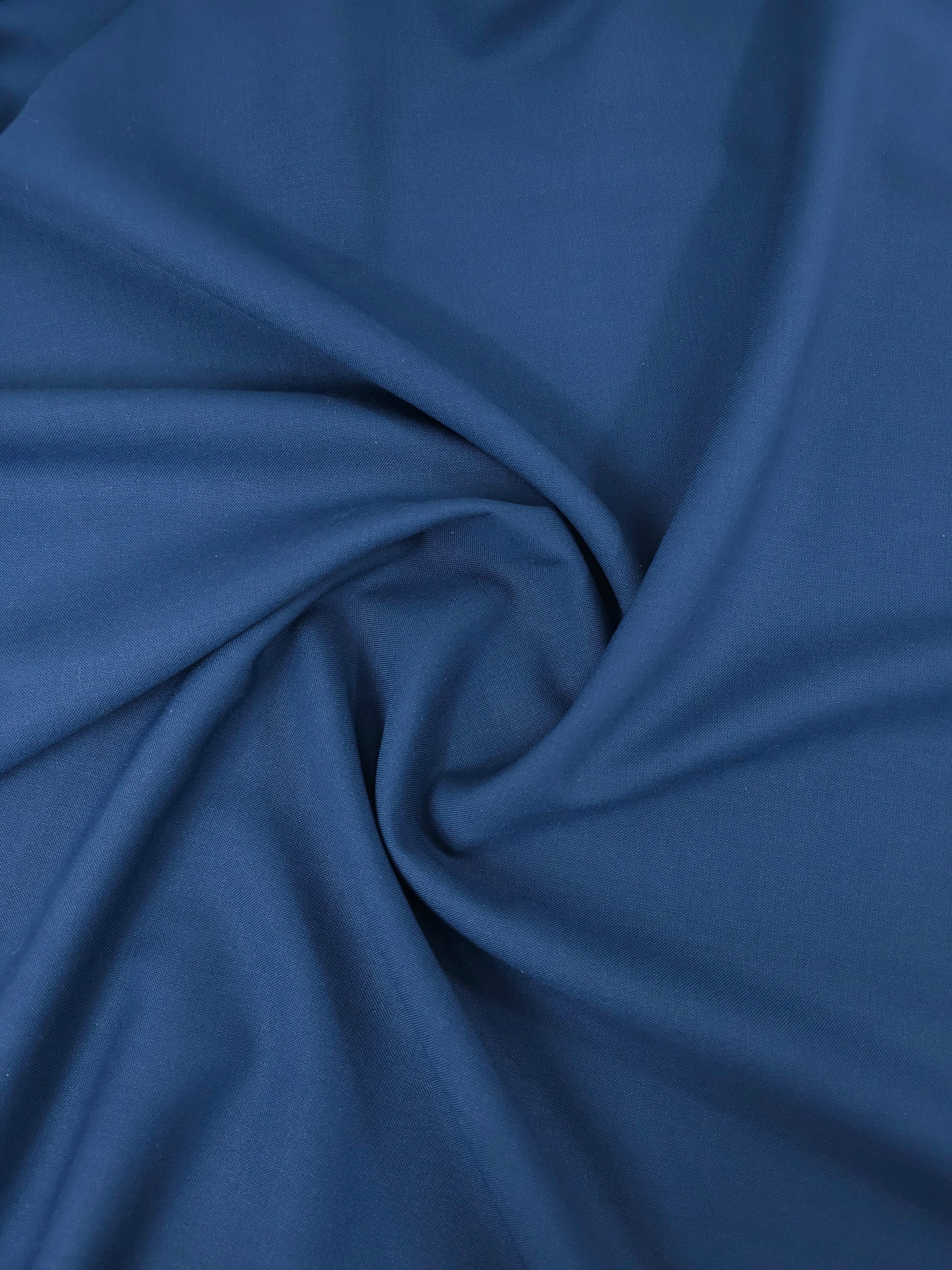 Petrol Blue Poly Wool Suiting - 3m Piece