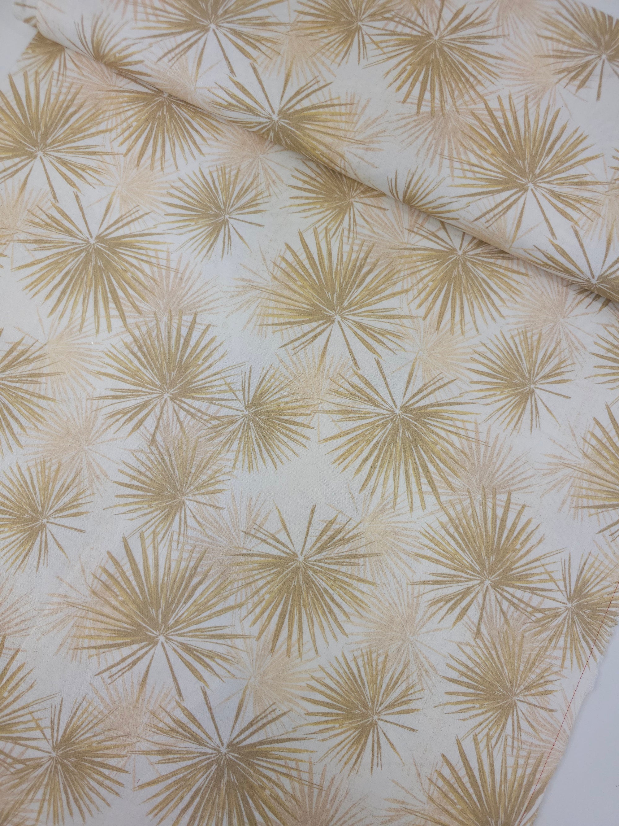 Beige Fine Palm 100% Cotton
