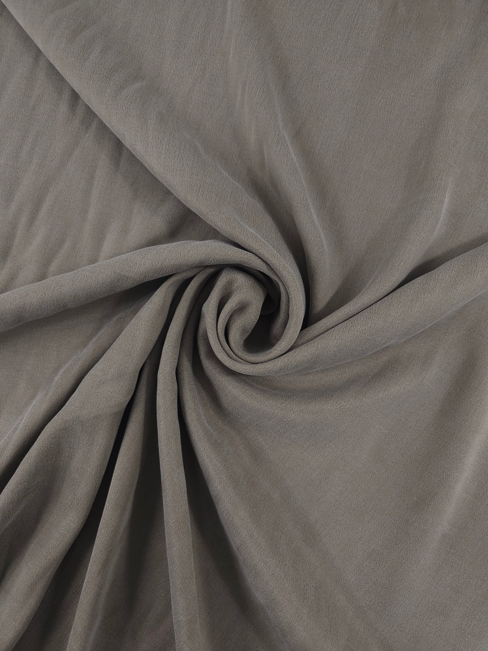 Taupe Sandwashed Cupro Viscose