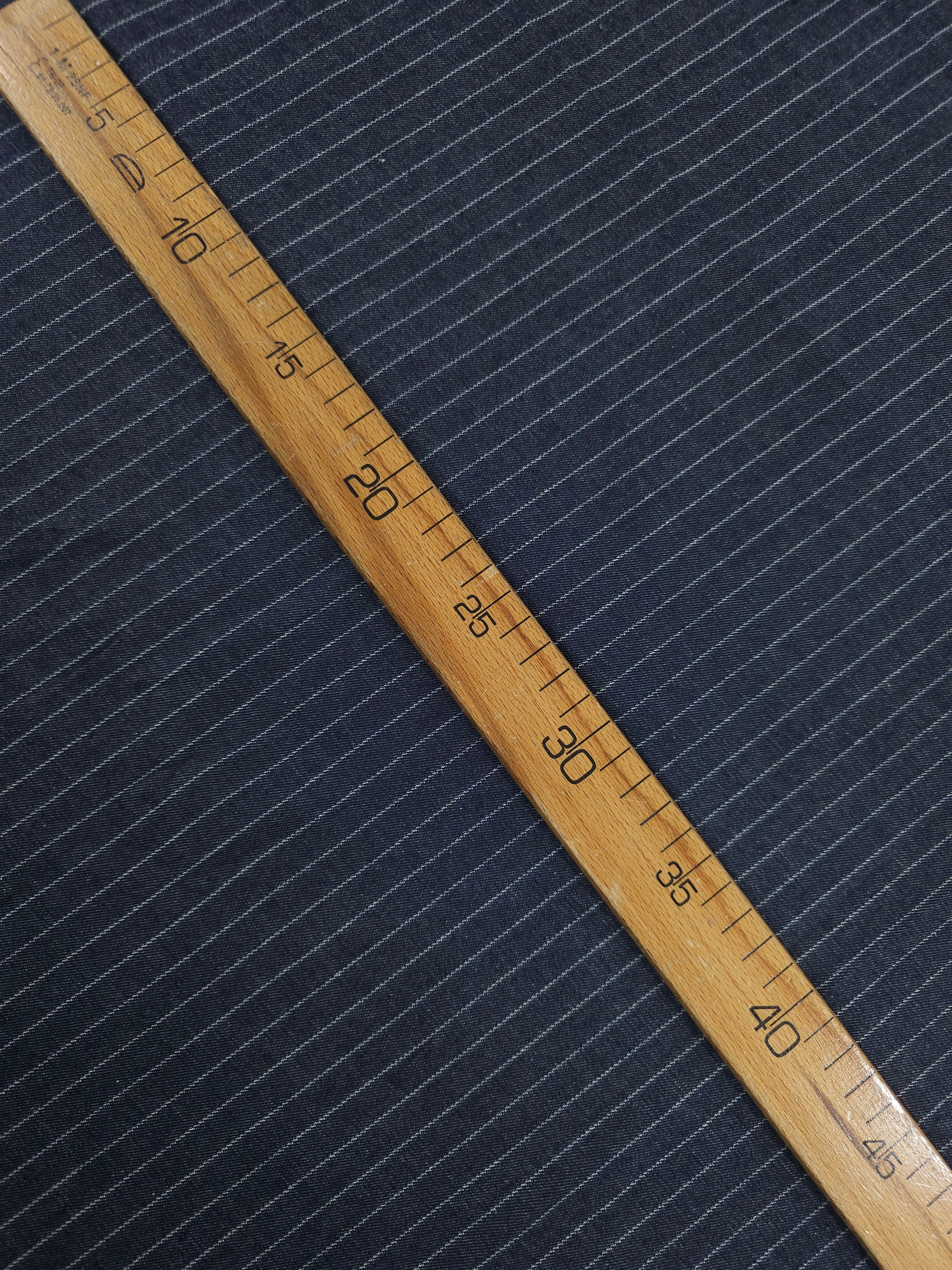 Navy Pinstripe Chambray