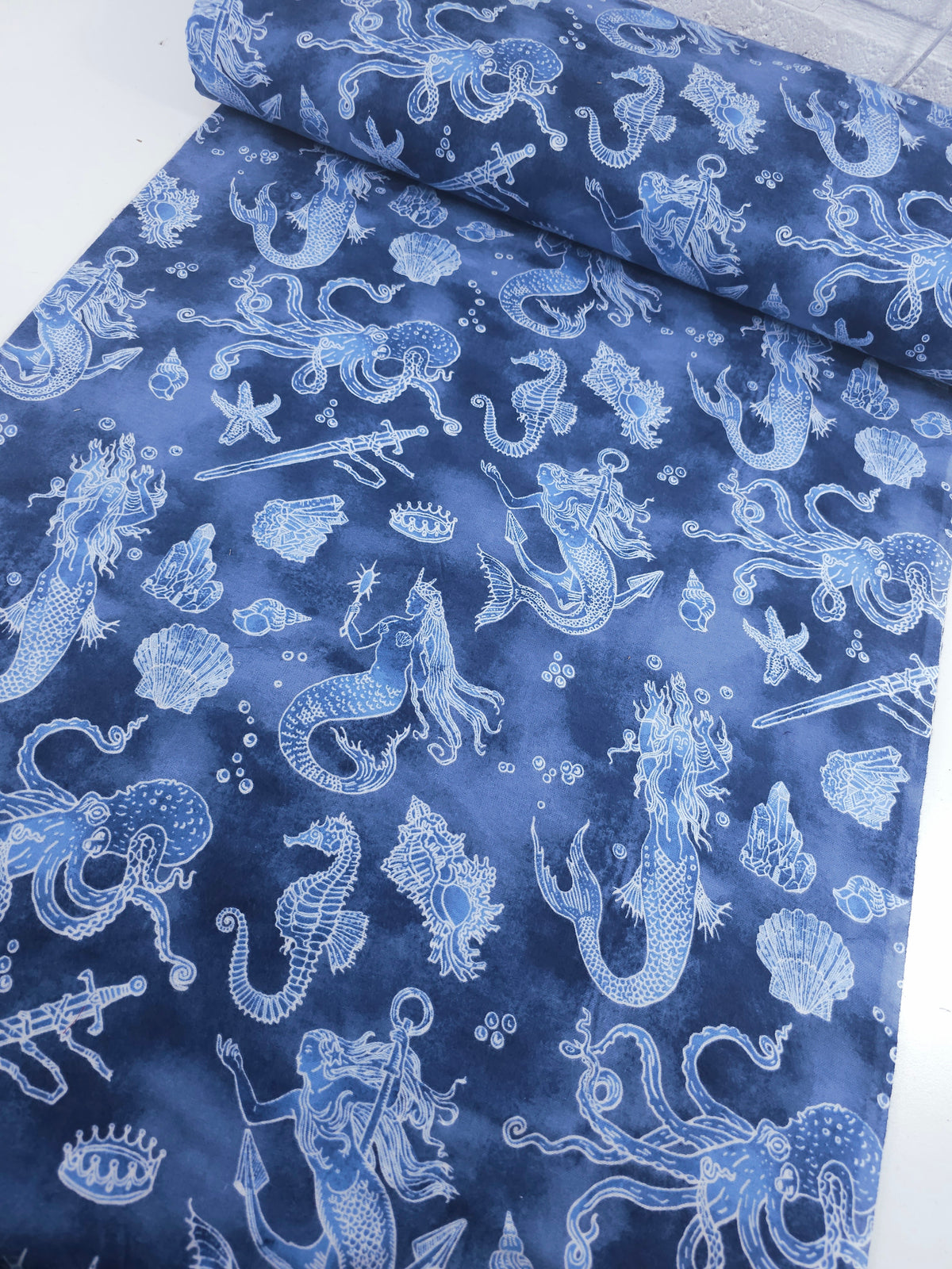 Fantasy Mermaid Blizzard Lightweight Flannel Cotton