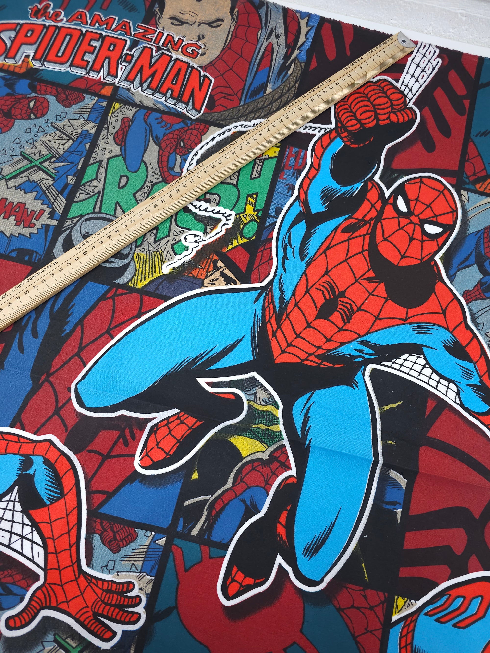 Spider-Man Comic 100% Cotton 80" *EXTRA WIDE*