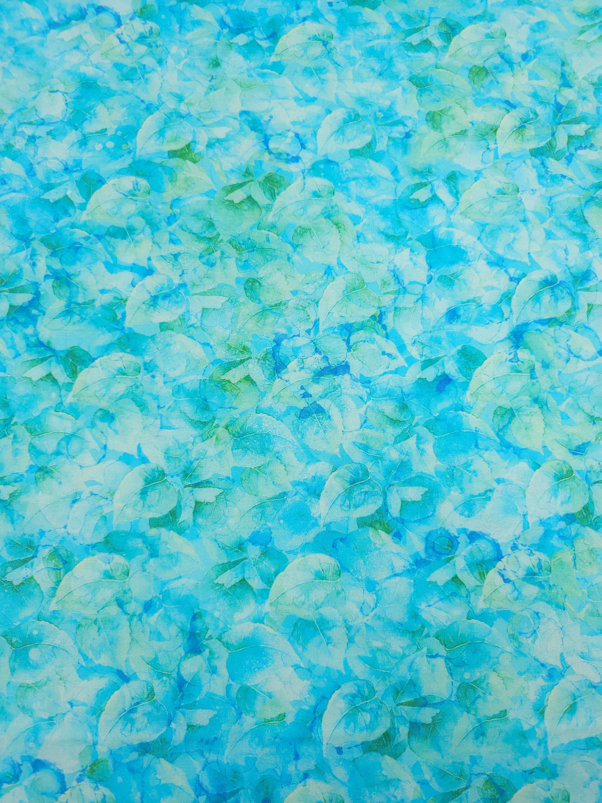 Light Blue/Green Concerto Leaves 100% Cotton