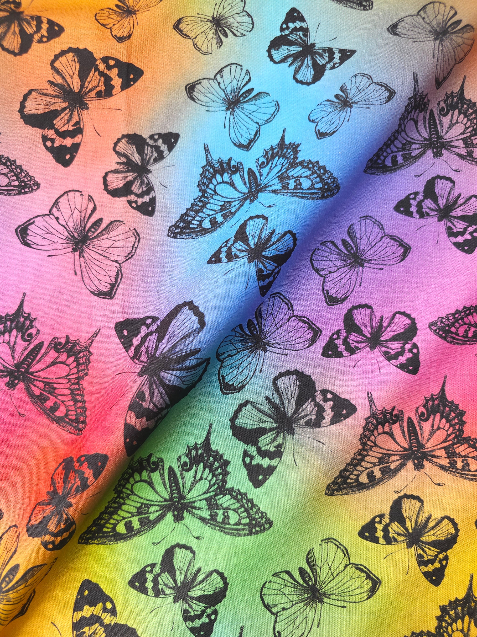 Rainbow Butterfly 100% Cotton
