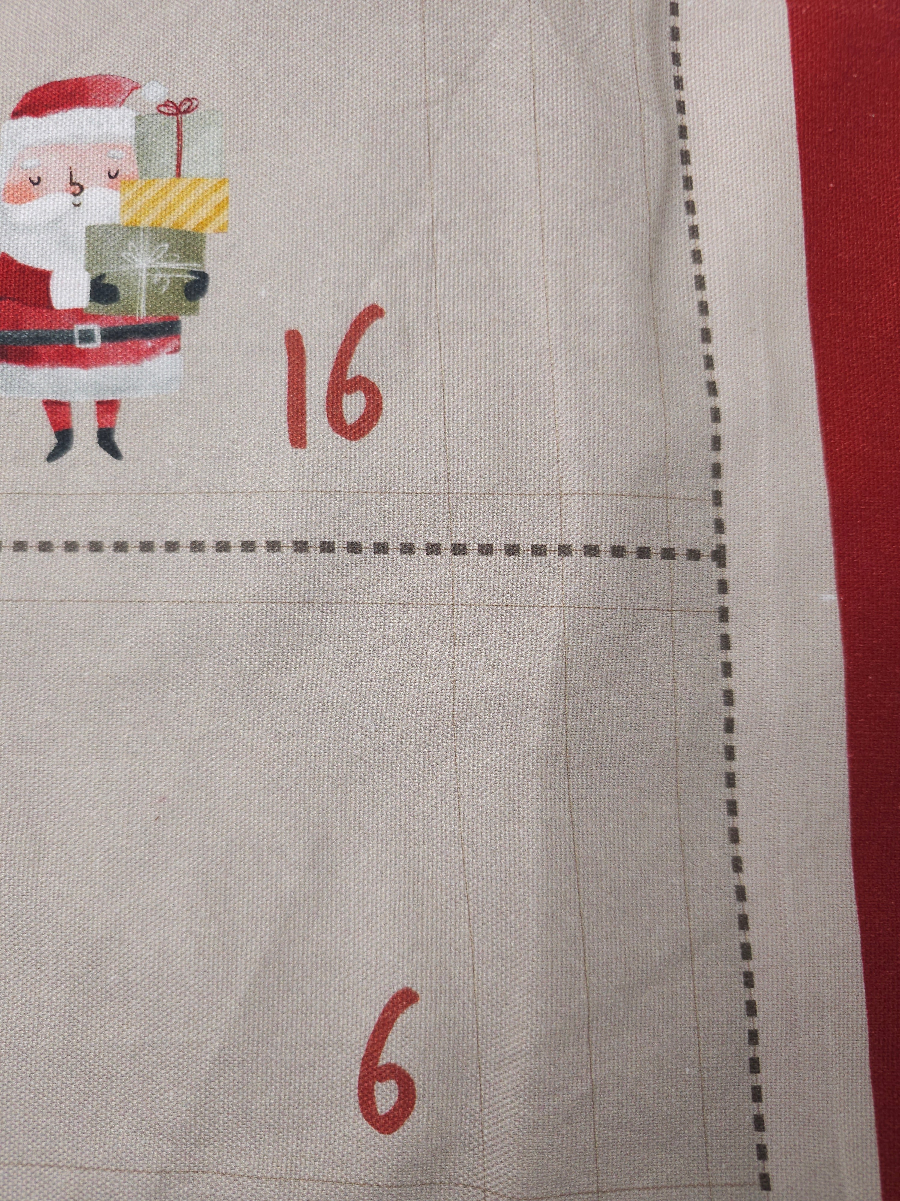 Advent calender Cotton panel- 1.3m piece