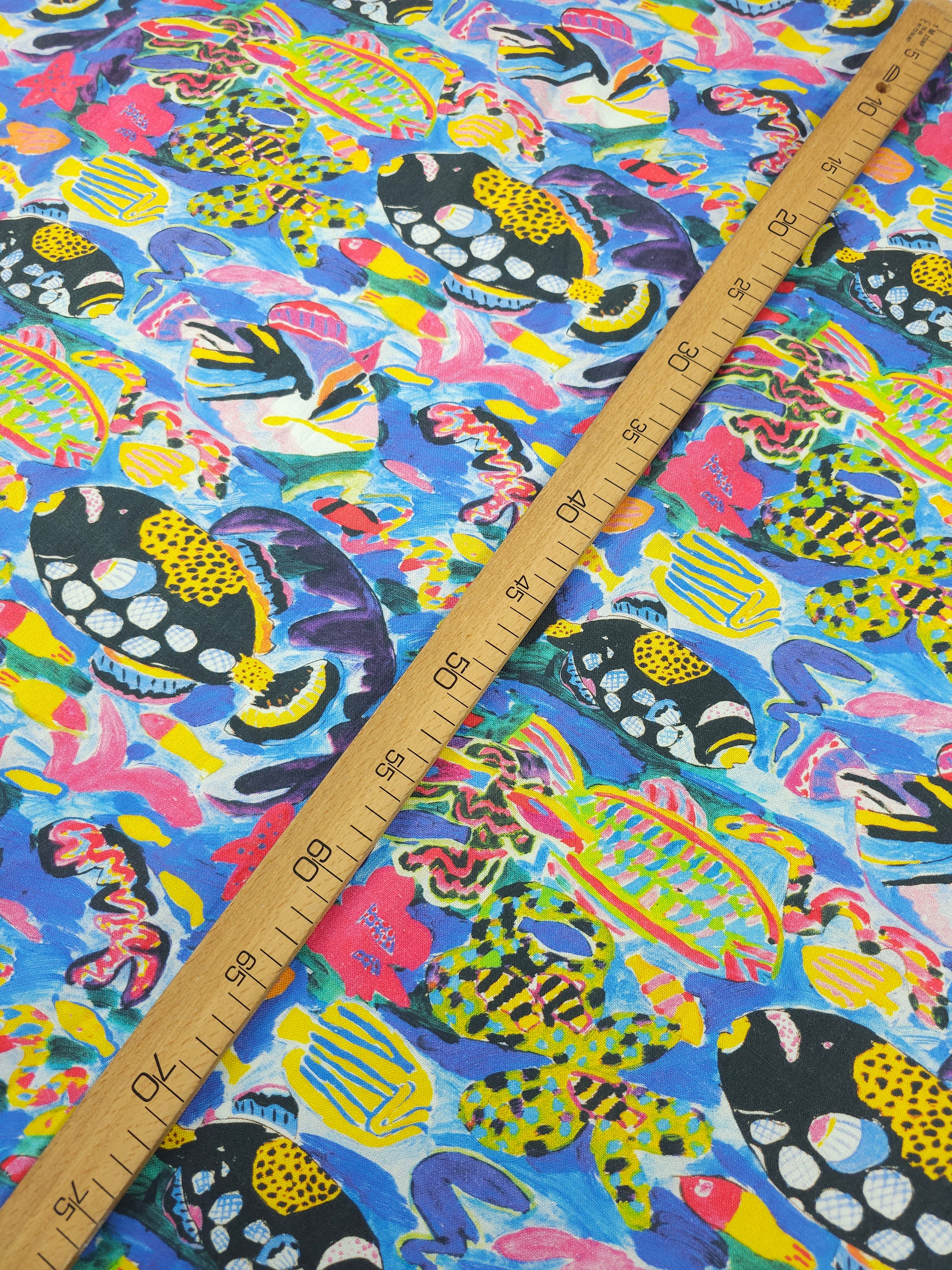 Abstract Pop Under The Sea Heavy Linen - Kip & Co x Ken Done