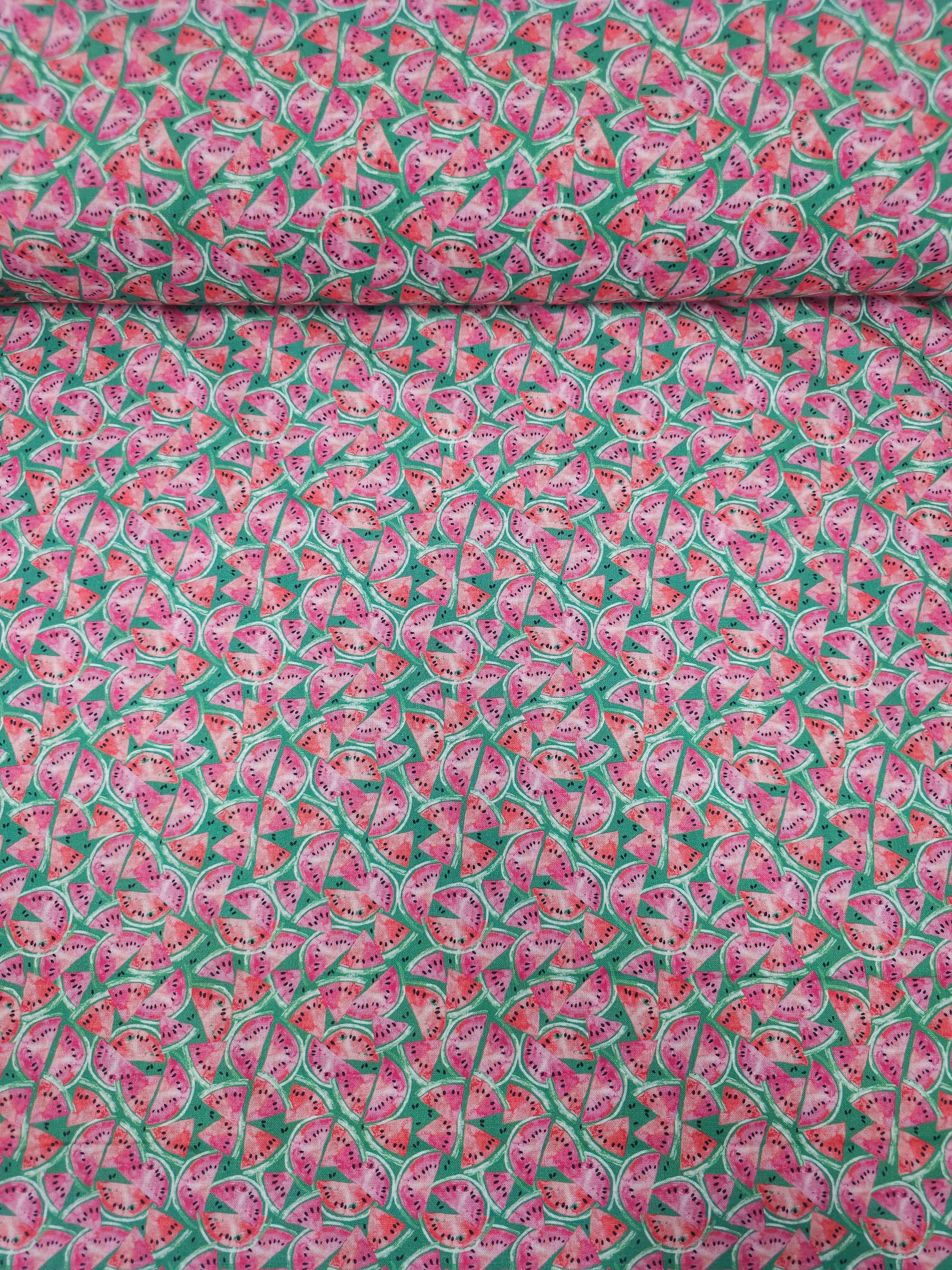 Ditsy Watermelon Slice 100% Cotton