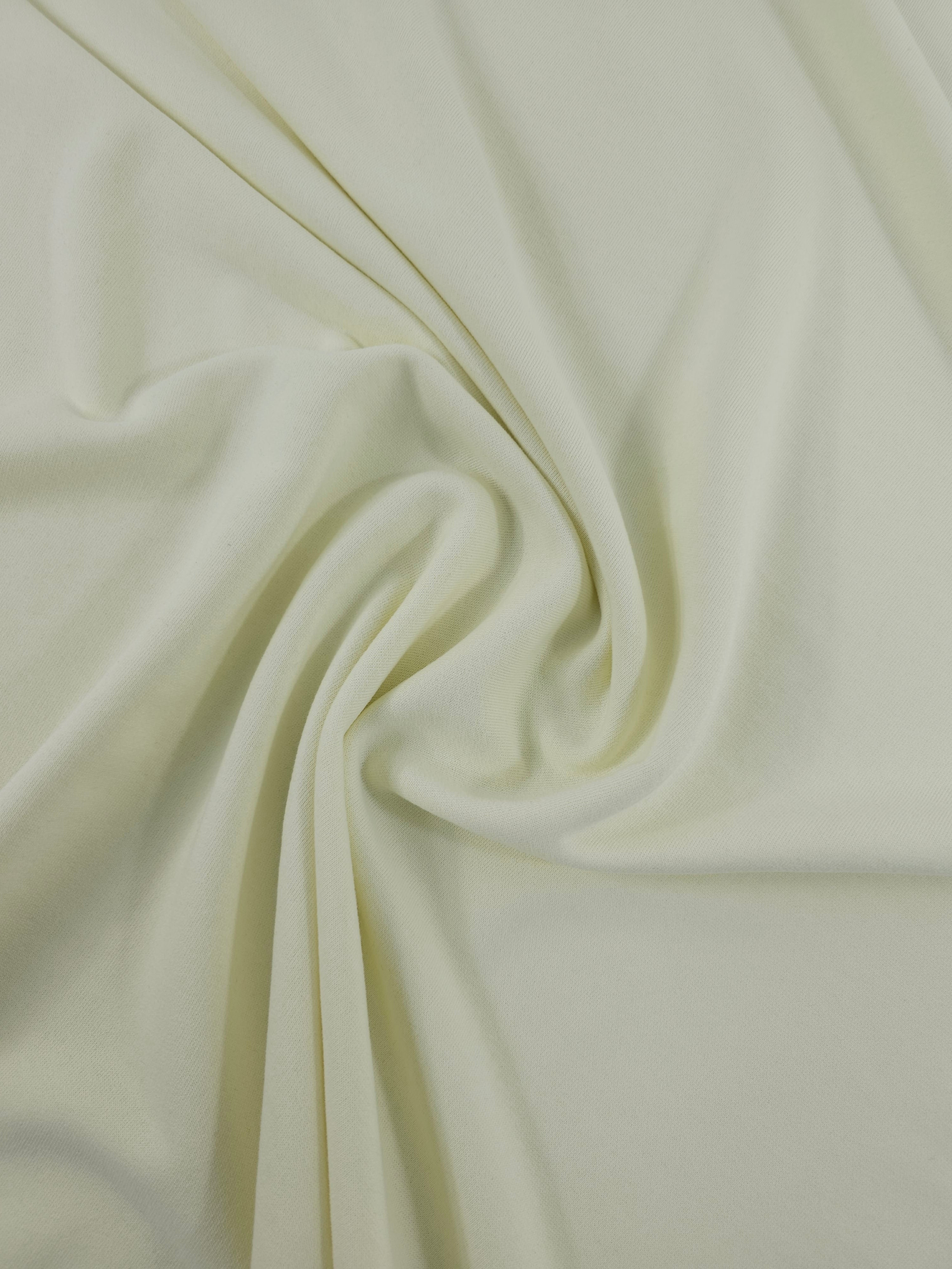 Pale Creamy Yellow Loopback Terry