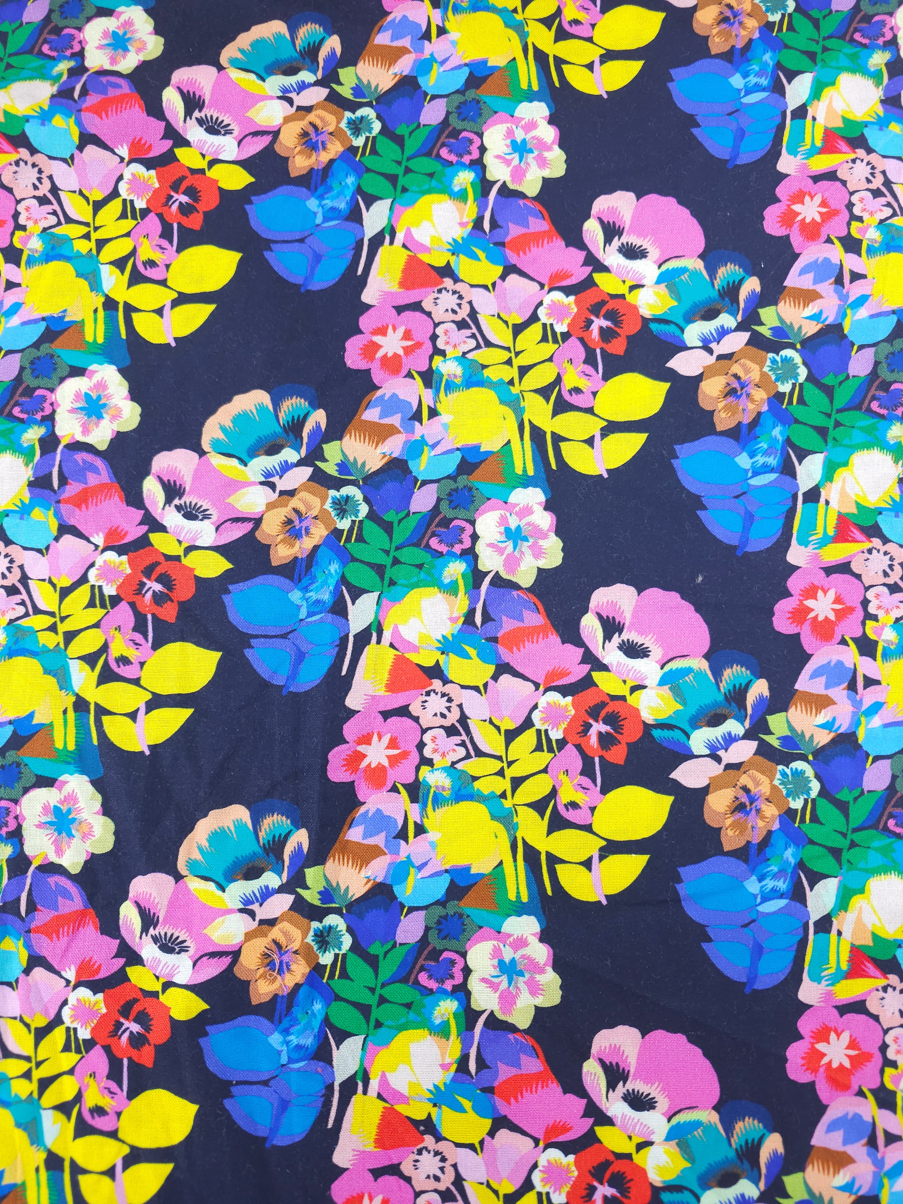 Plumeria Bright Floral 100% Cotton - Kitty McCall x Free Spirit