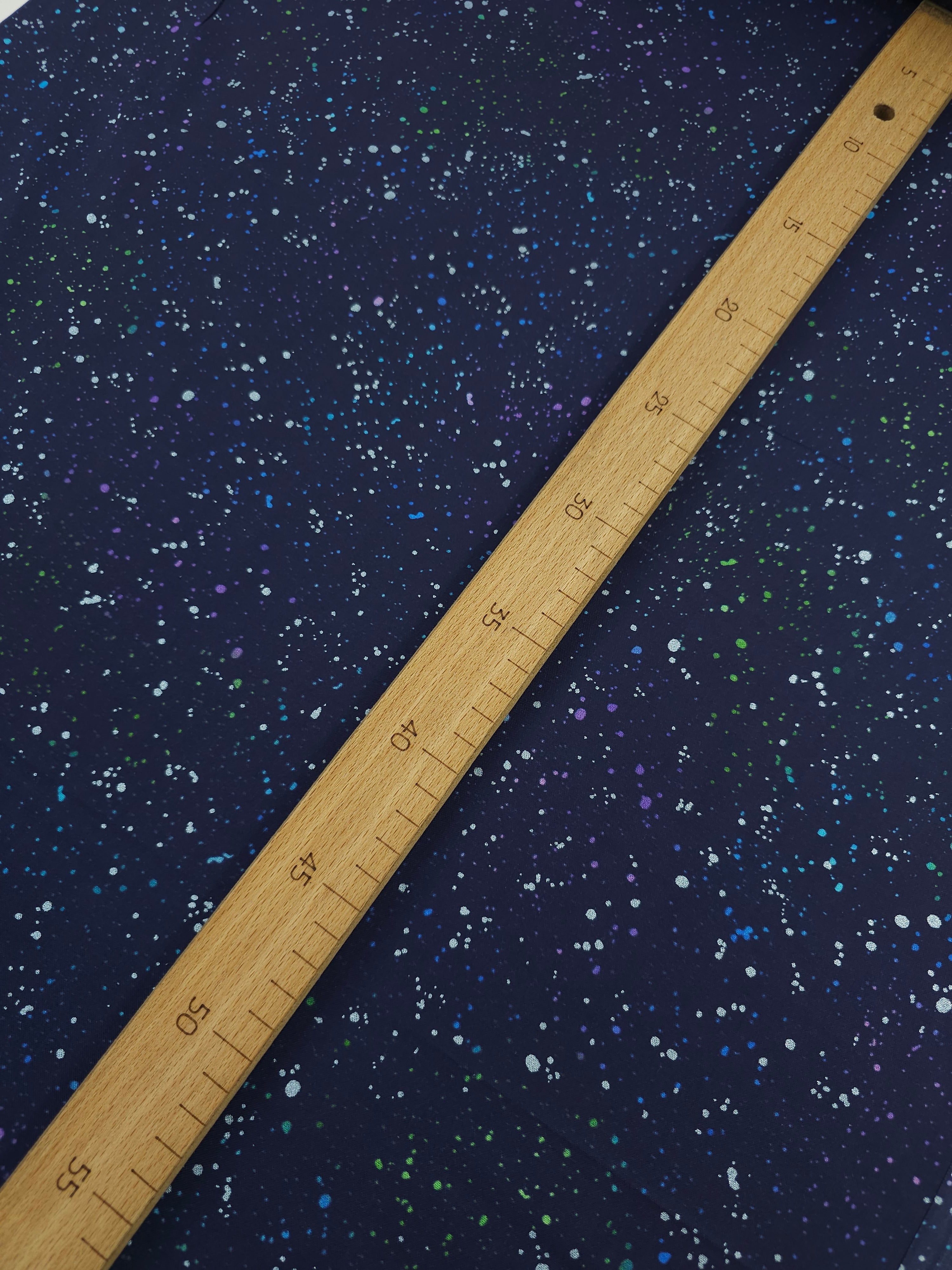 Navy/Multi Speckle 100% Cotton - Benartex