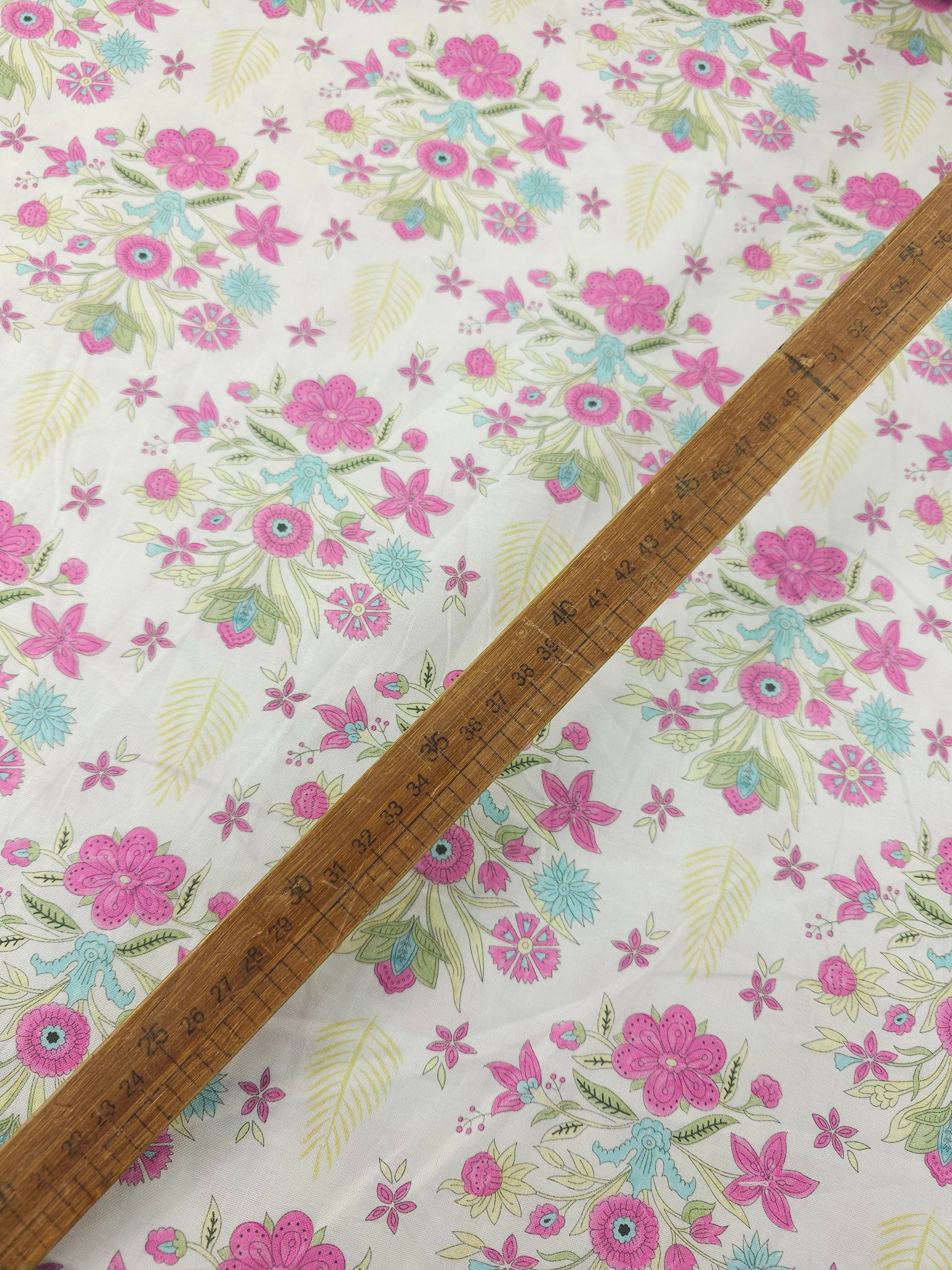 Pink Retro Flower Emblem 100% Cotton
