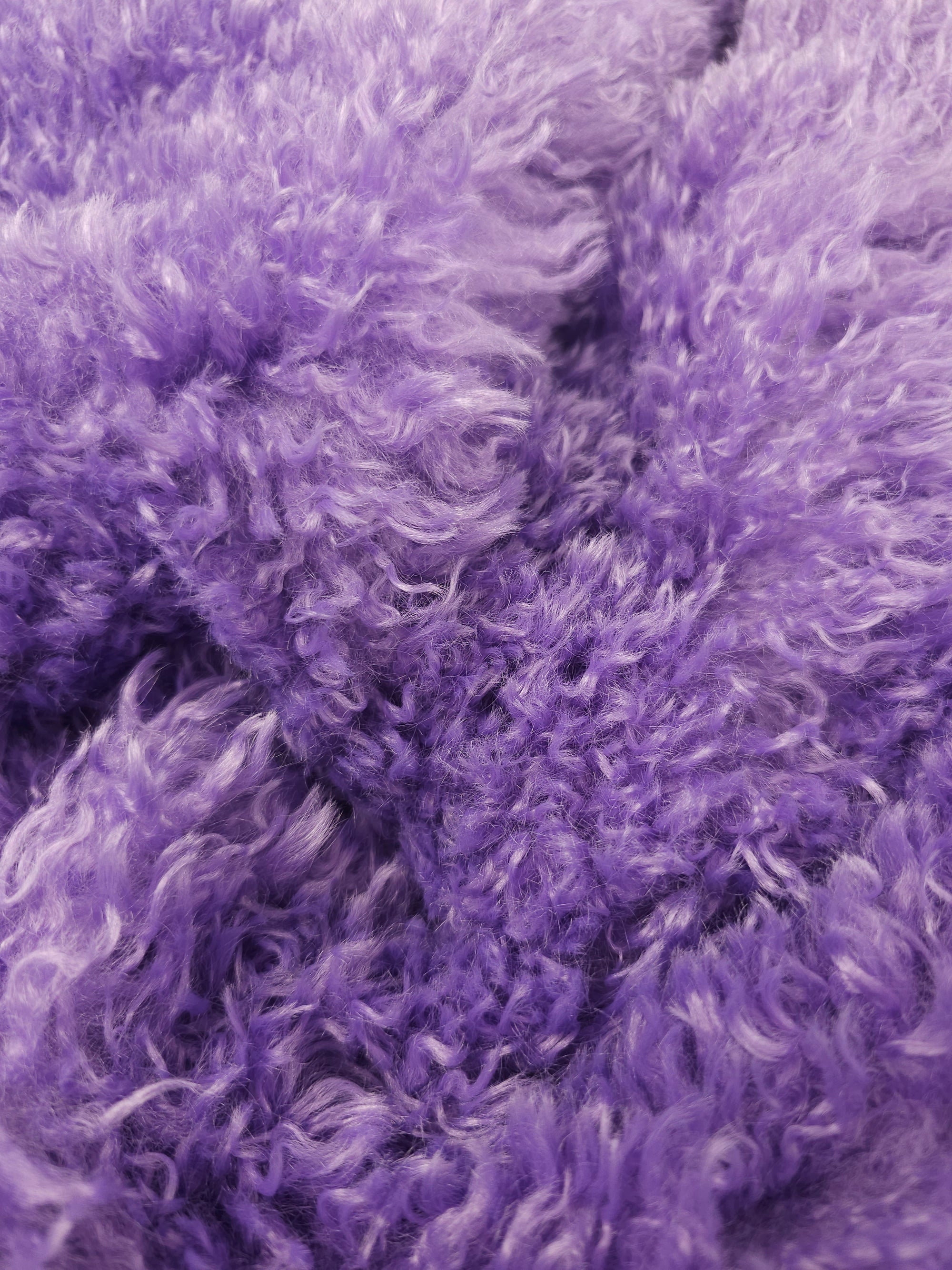 Purple Soft Shaggy Faux Fur