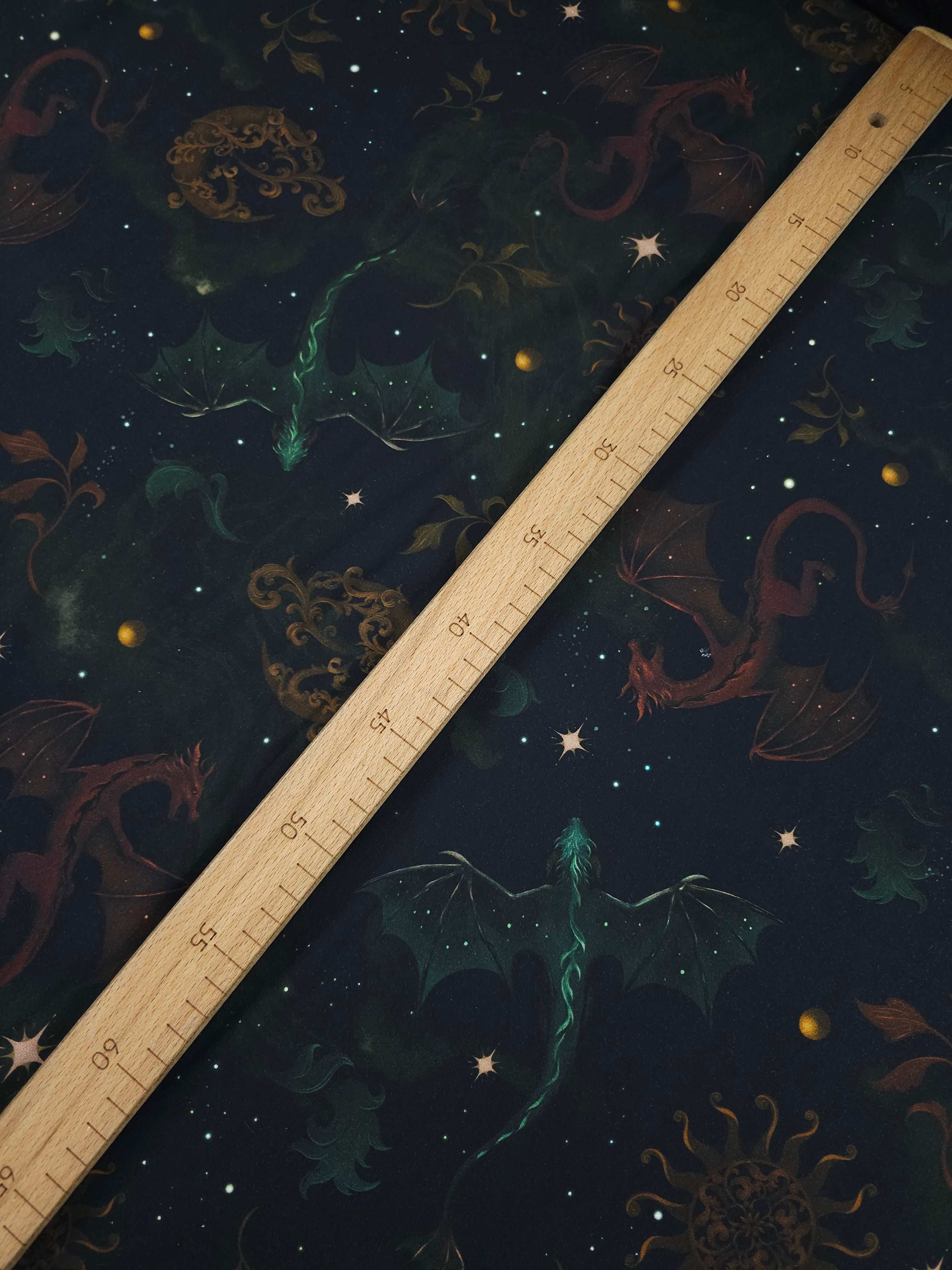 Mythical Dragons Viscose Challis