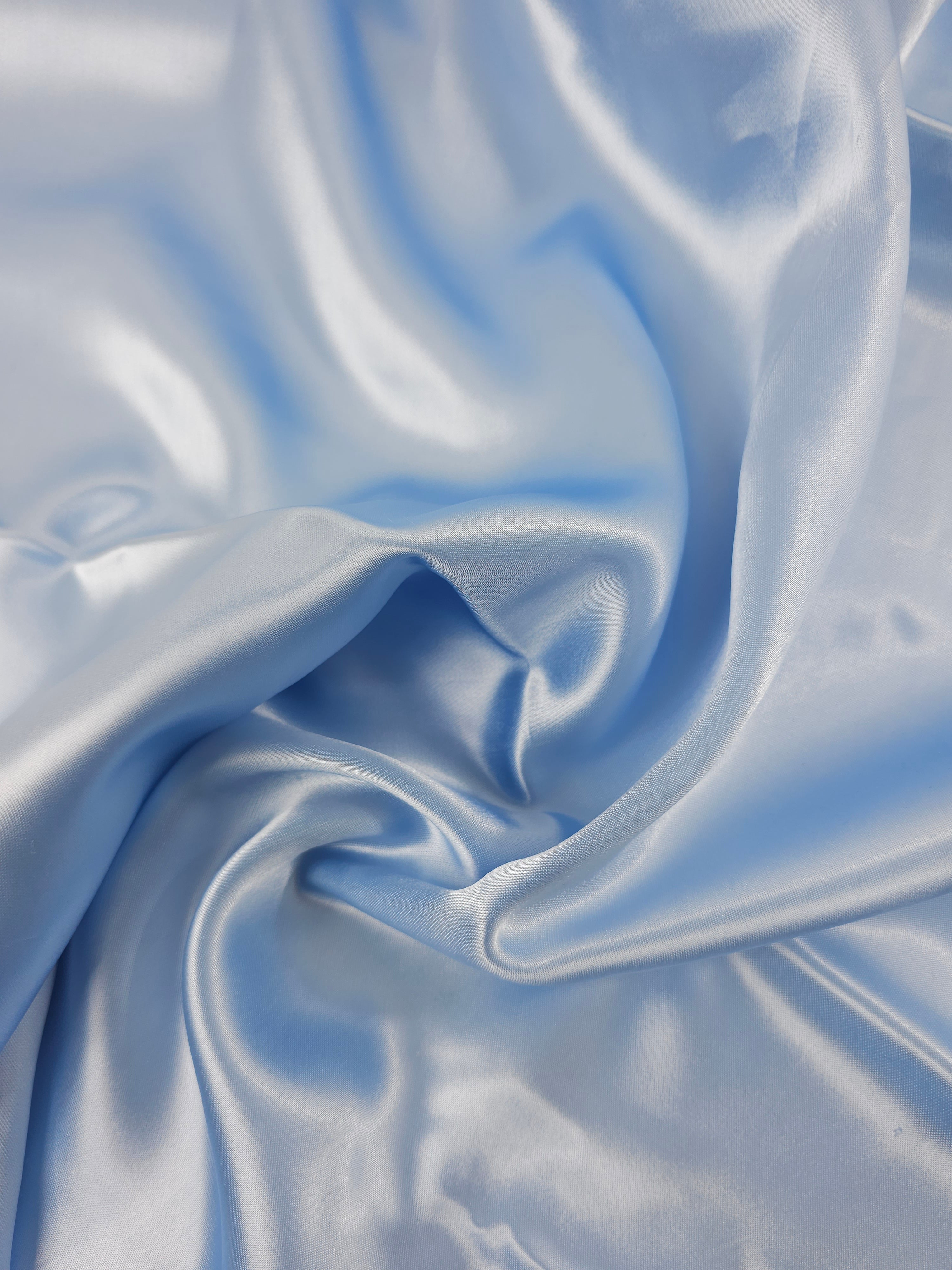 Baby Blue Liquid Satin