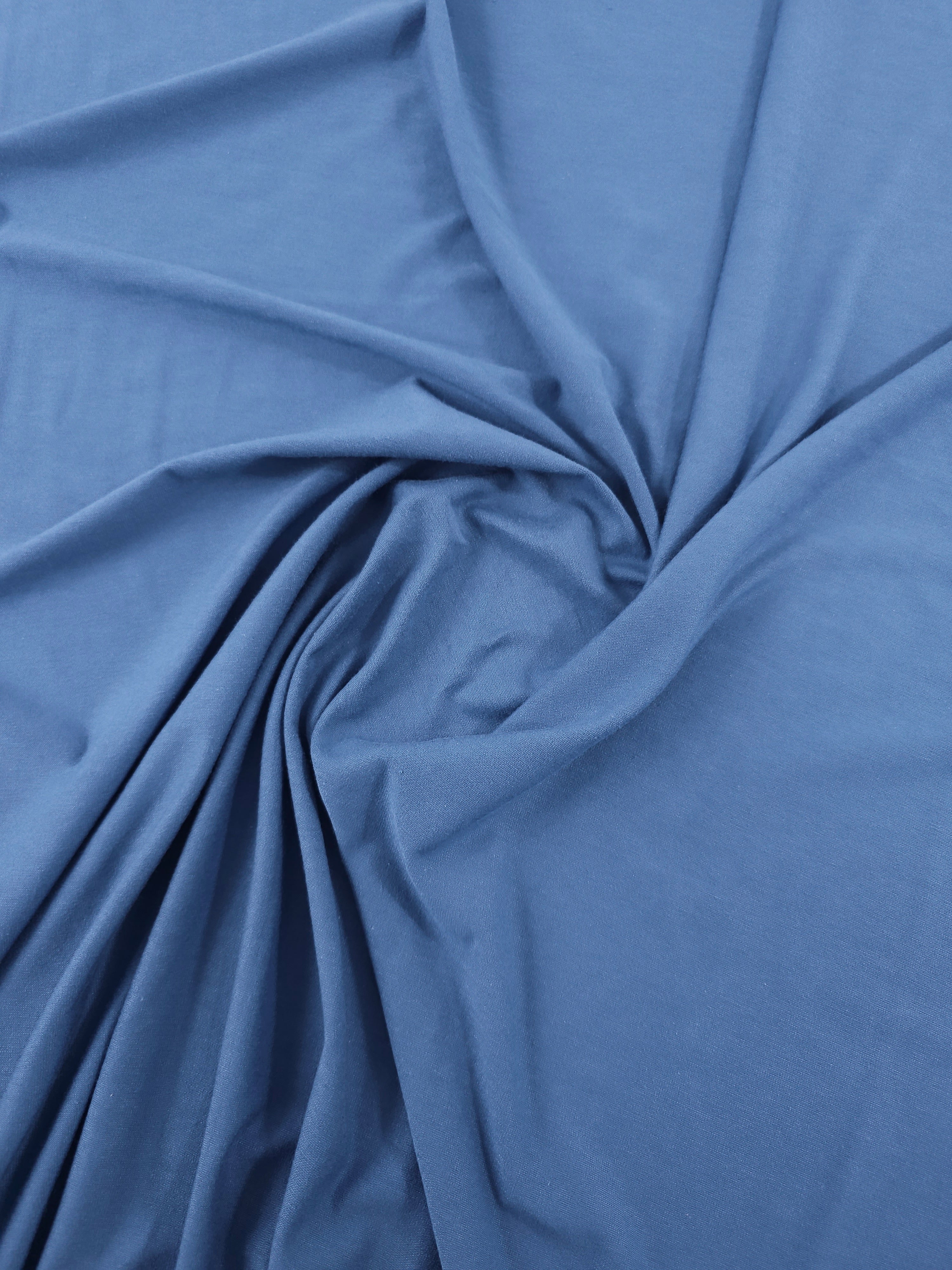 Admiral Blue Organic Bamboo Cotton Jersey