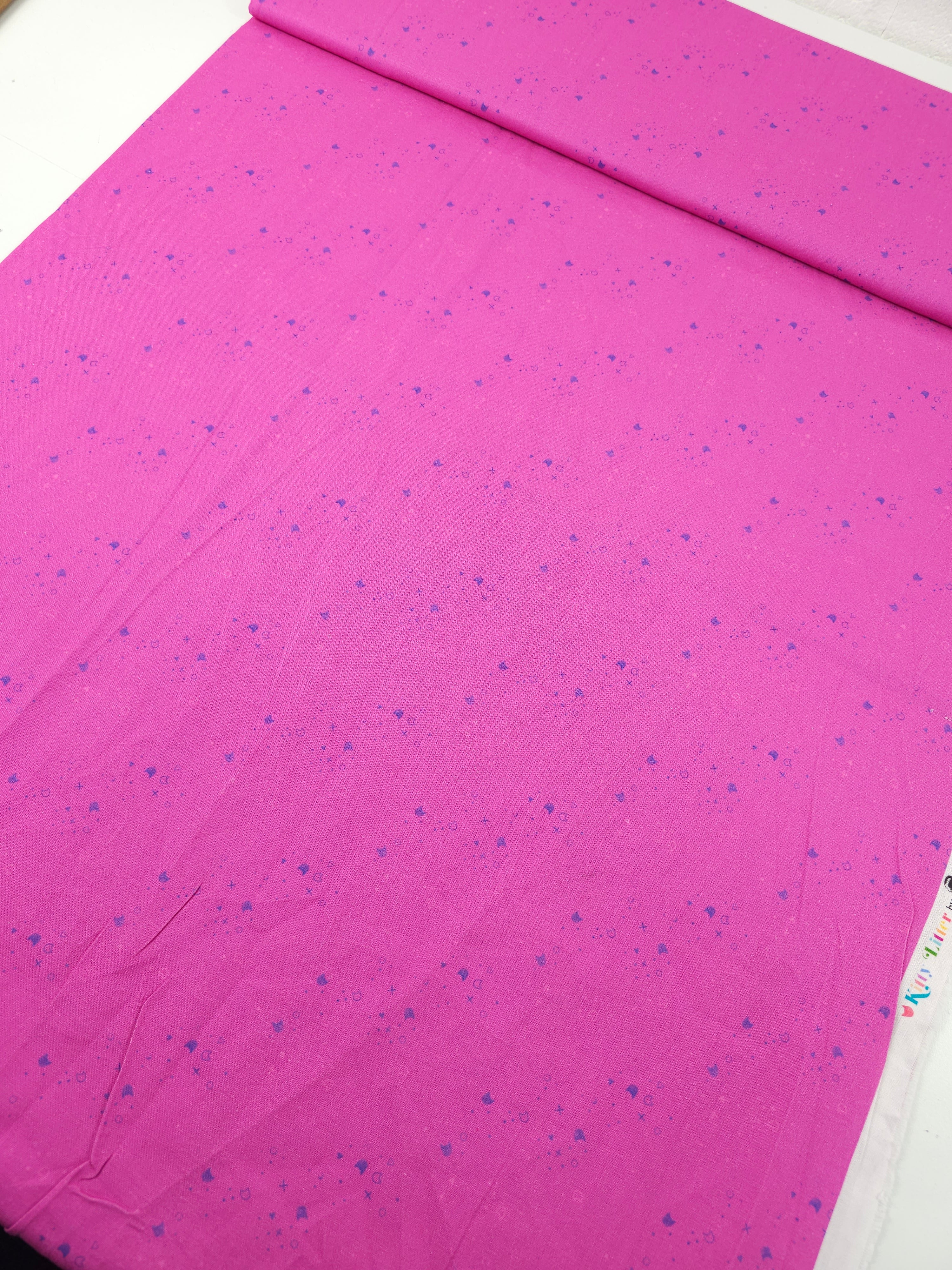 Magenta/Purple Kitty Litter 100% Cotton - Pammie Jane