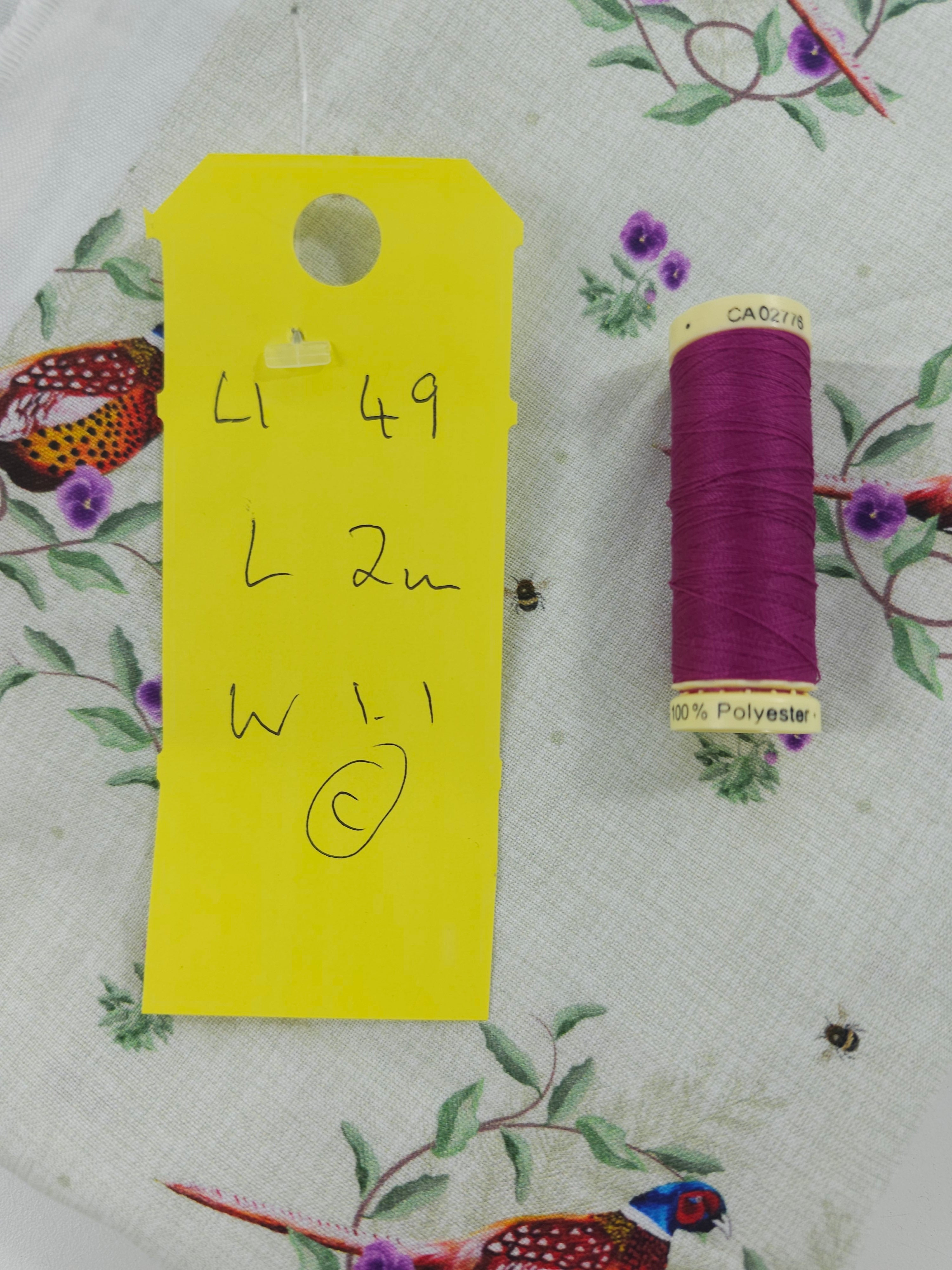 Pheasant floral Cotton- 2m piece
