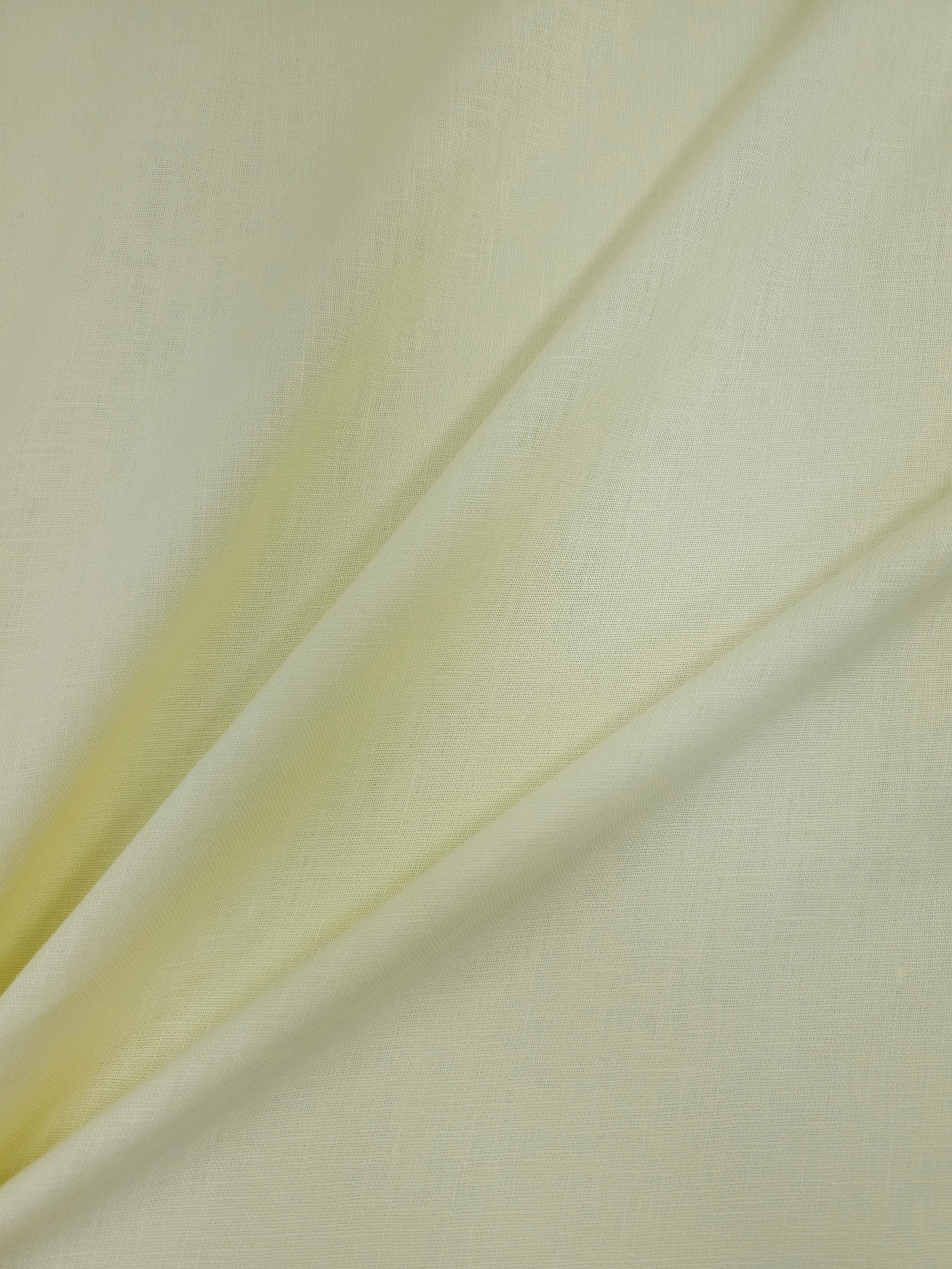Pale Yellow 100% Linen