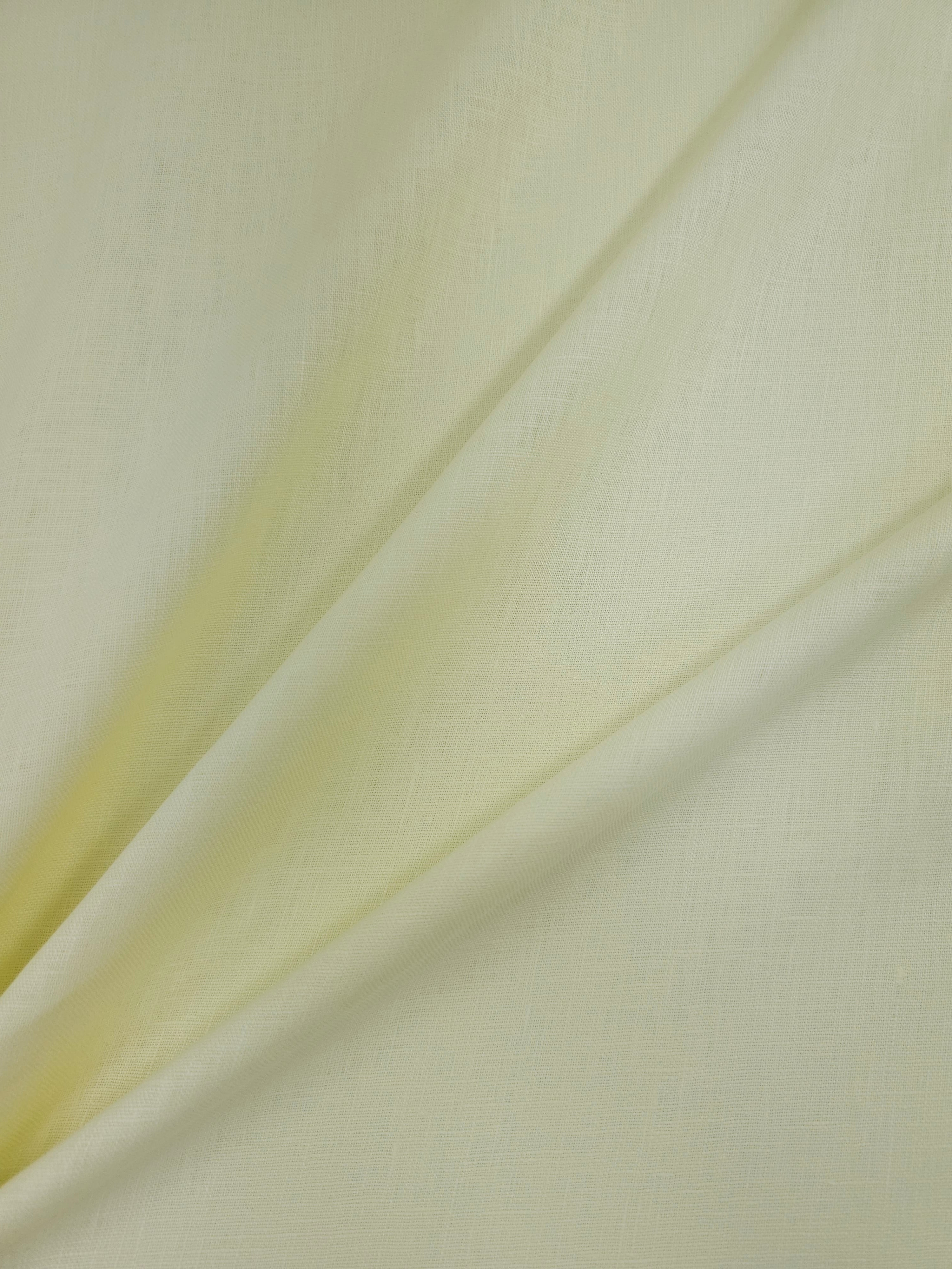 Pale Yellow 100% Linen
