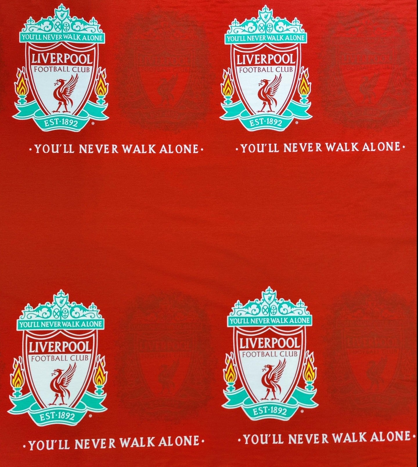 Liverpool Emblem 100% Cotton - 1.2m Piece