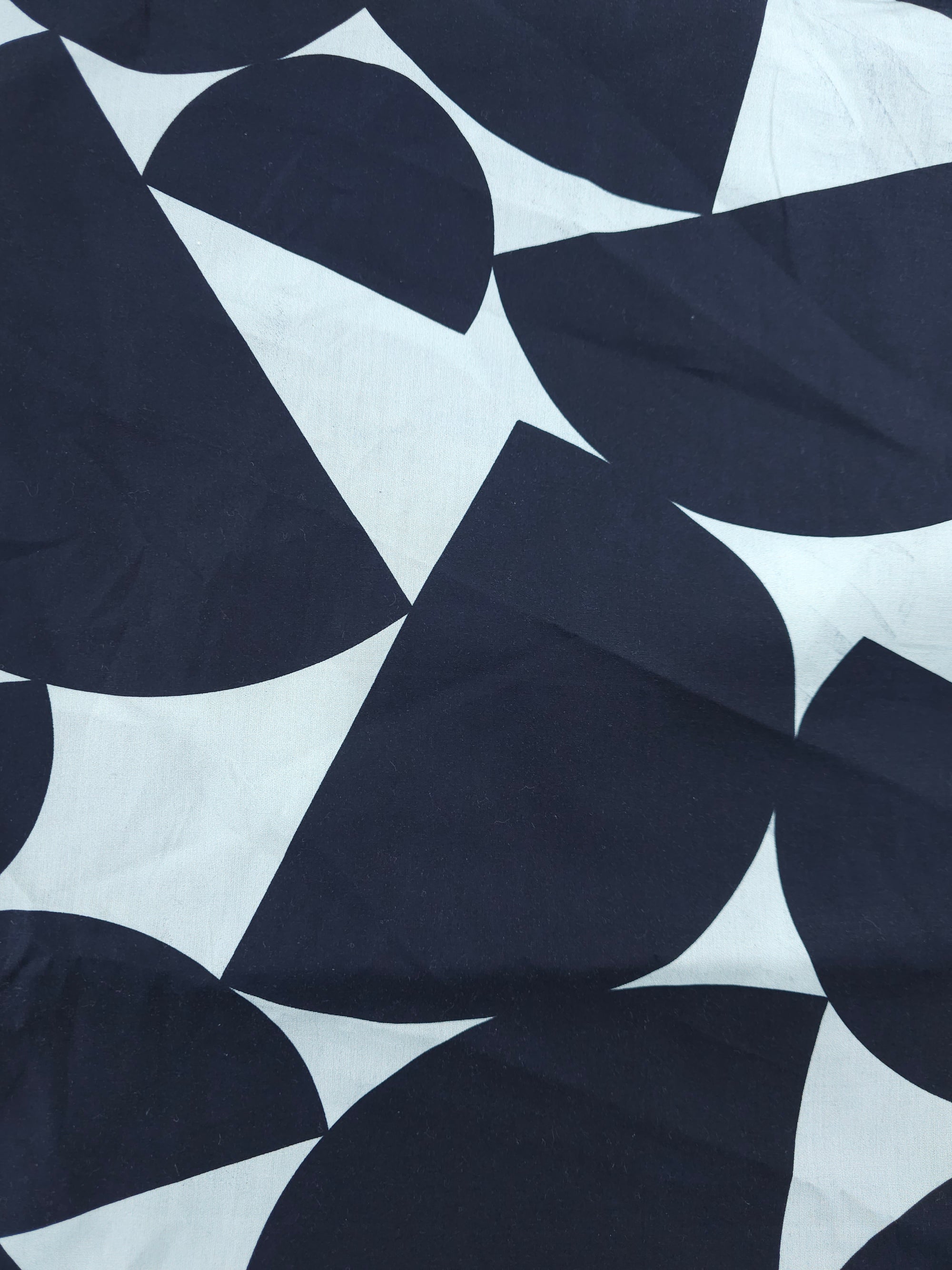 Black/White Basilia Cotton Poplin - 1m Piece