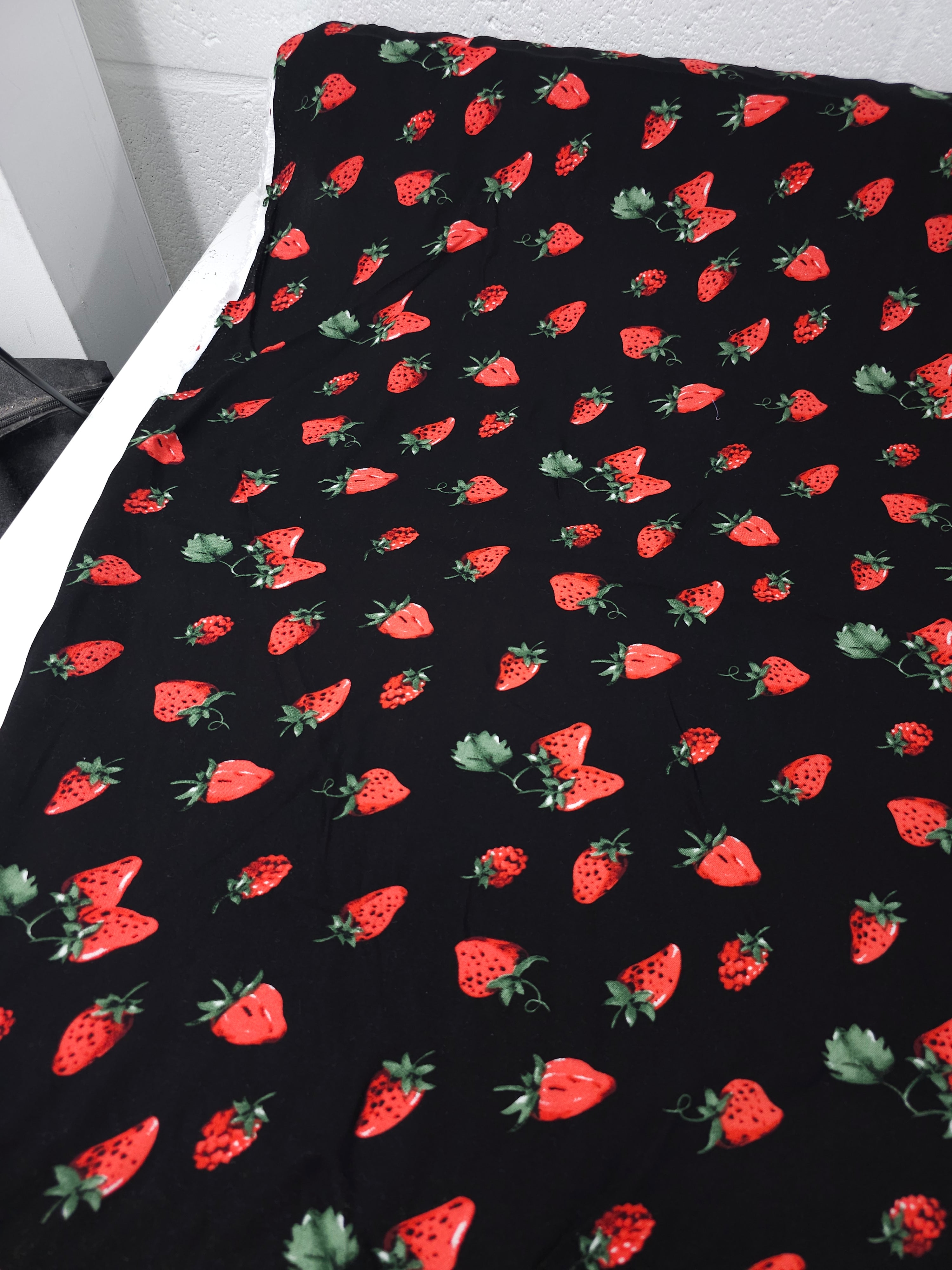 Strawberry/Raspberry Viscose Challis