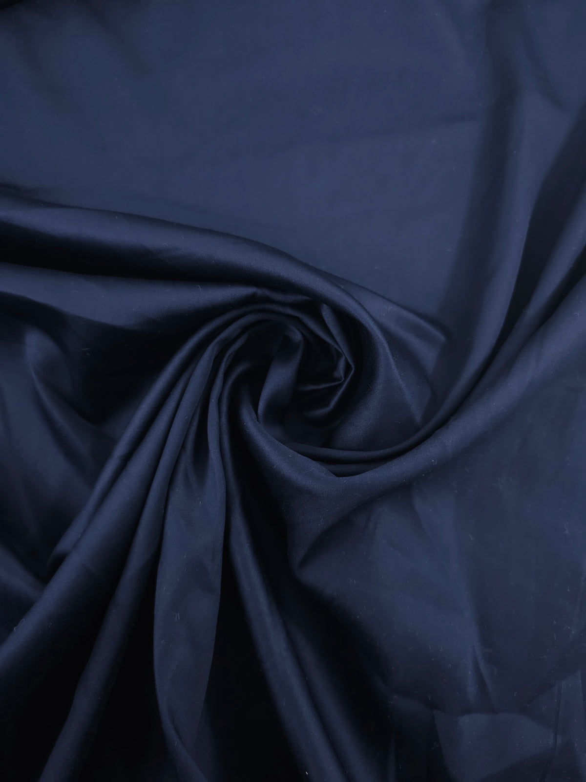 Midnight Navy Cotton Satin 60"