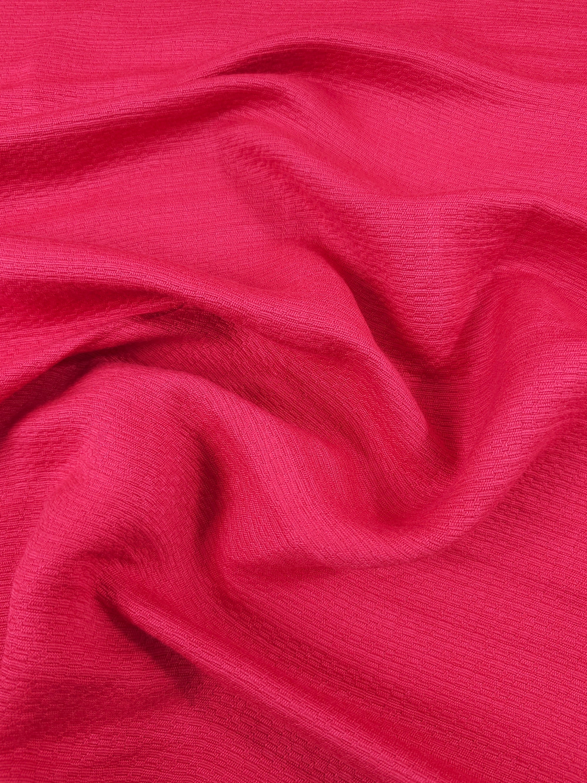 Hot Pink Track Mediumweight Viscose Jacquard