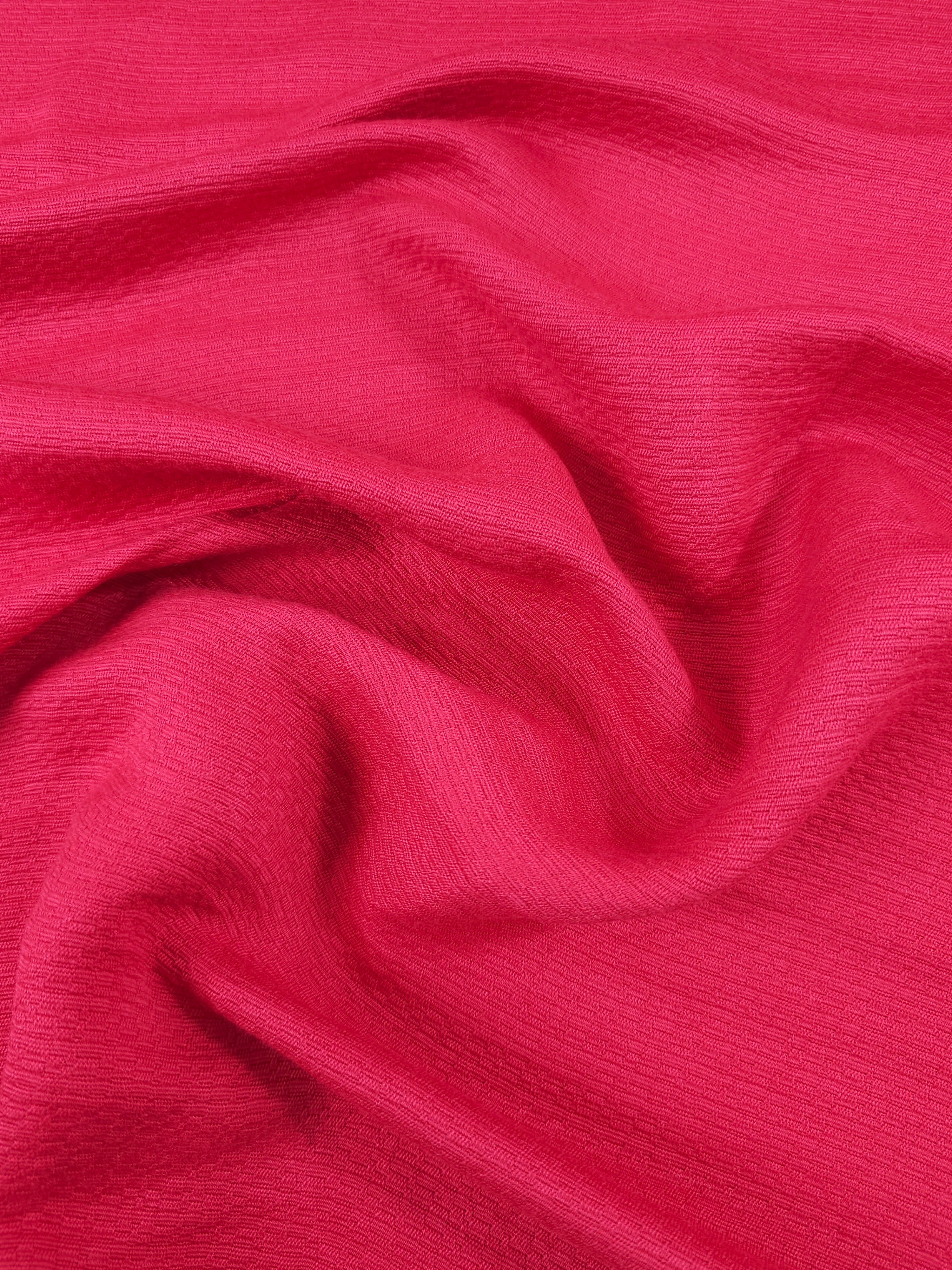 Hot Pink Track Mediumweight Viscose Jacquard