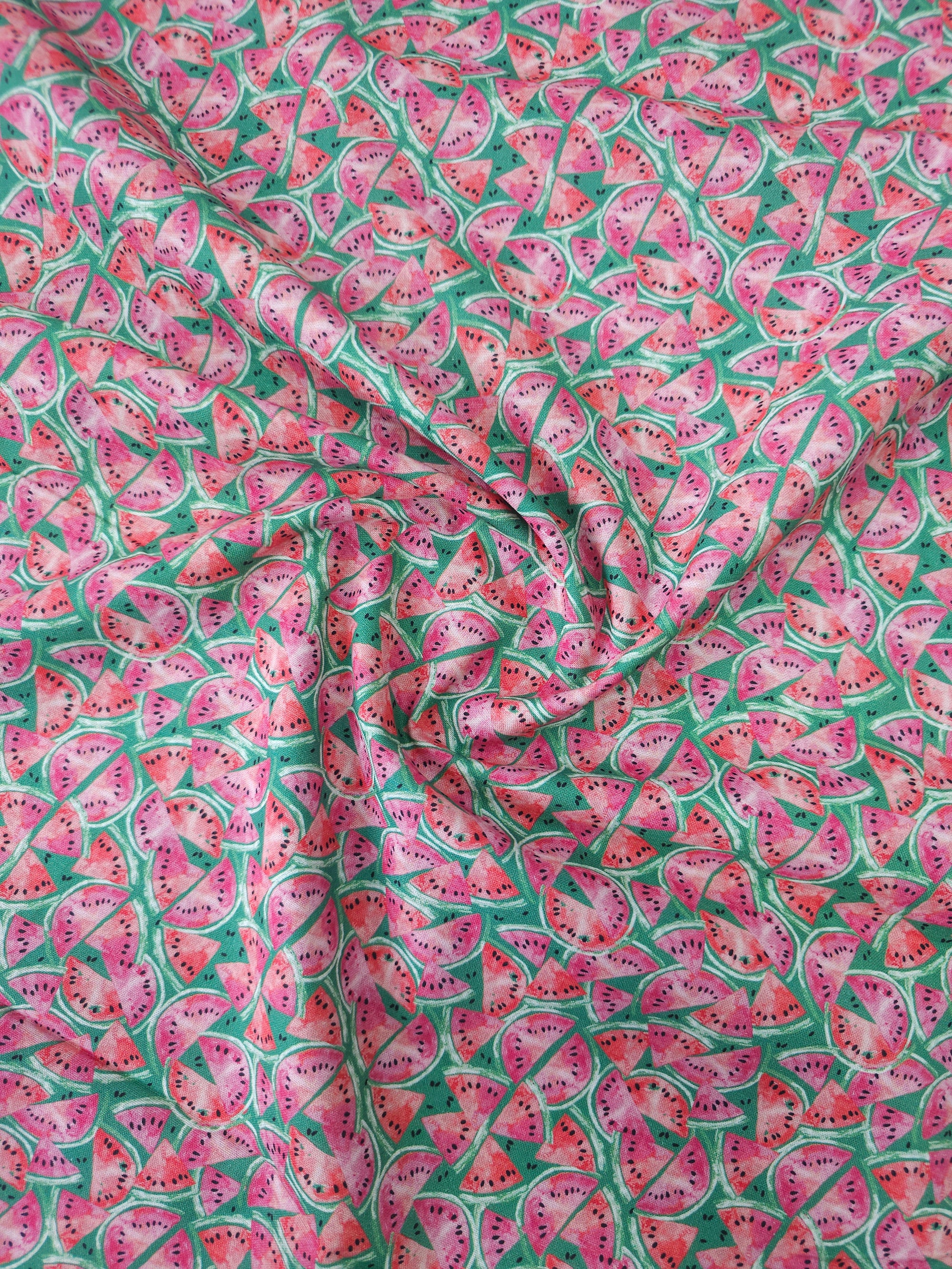 Ditsy Watermelon Slice 100% Cotton