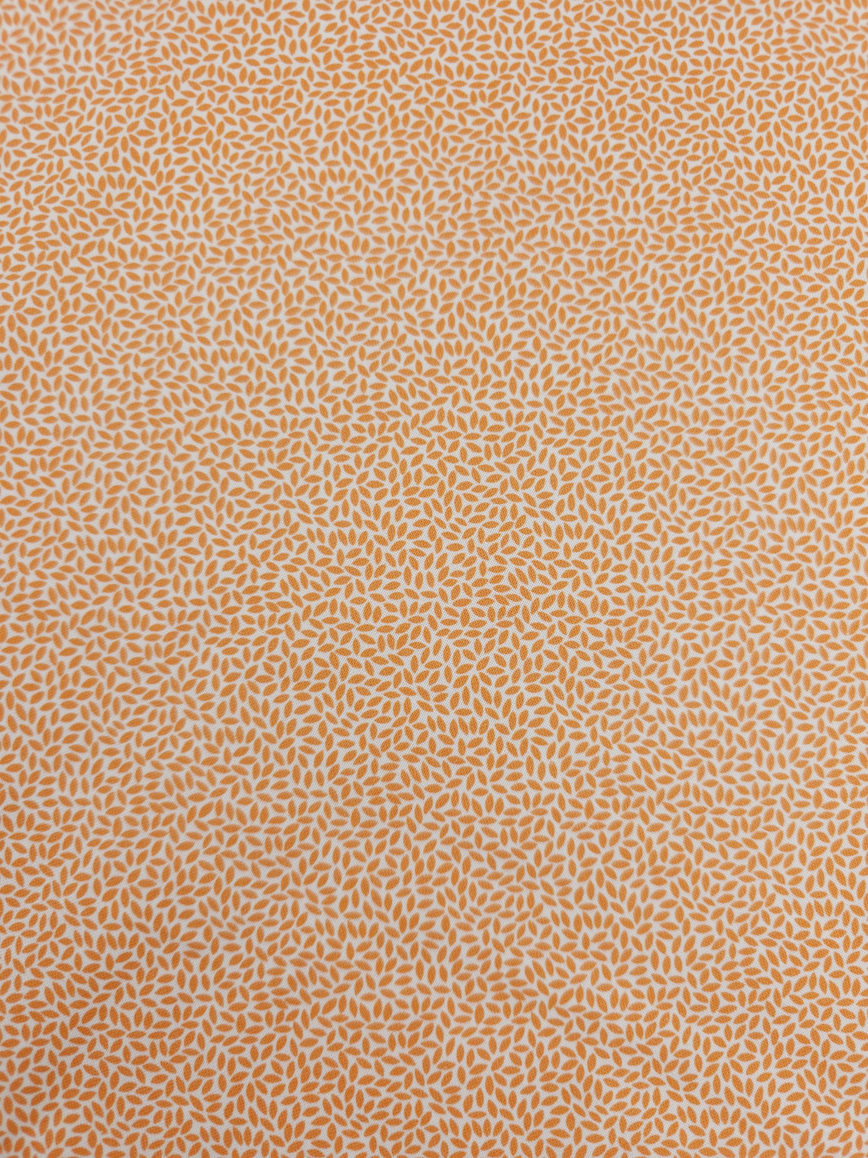 Orange Fallen Petals 100% Cotton