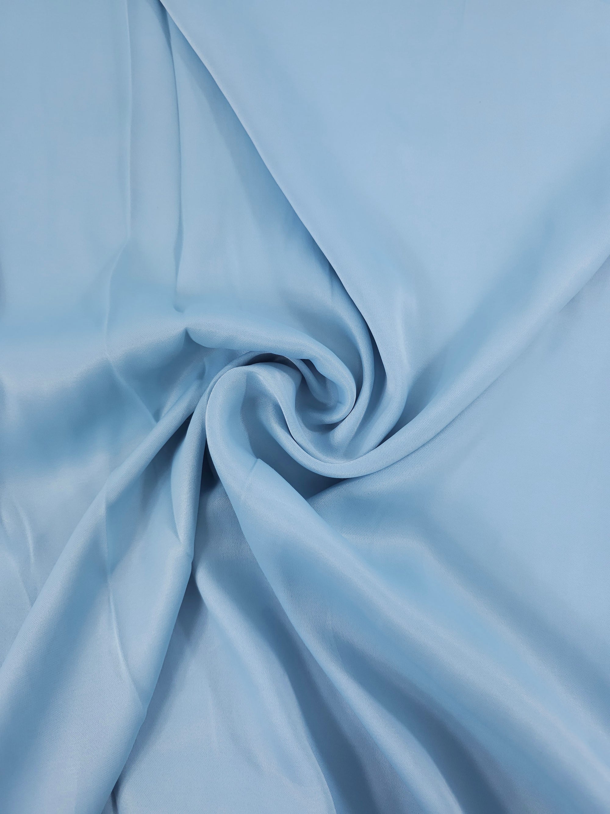 Sky Blue Viscose Satin