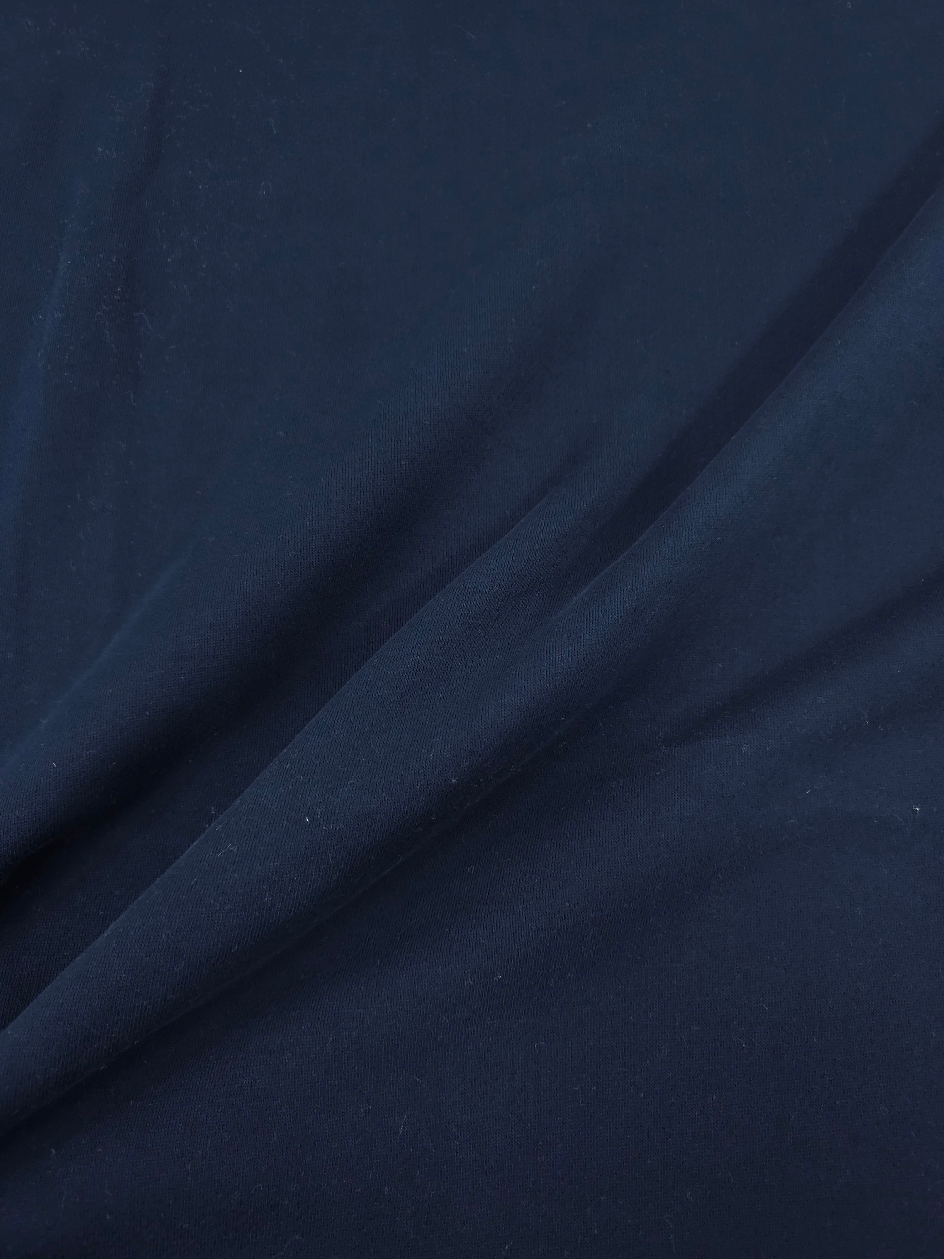 Dark Navy Fleece Backed Terry