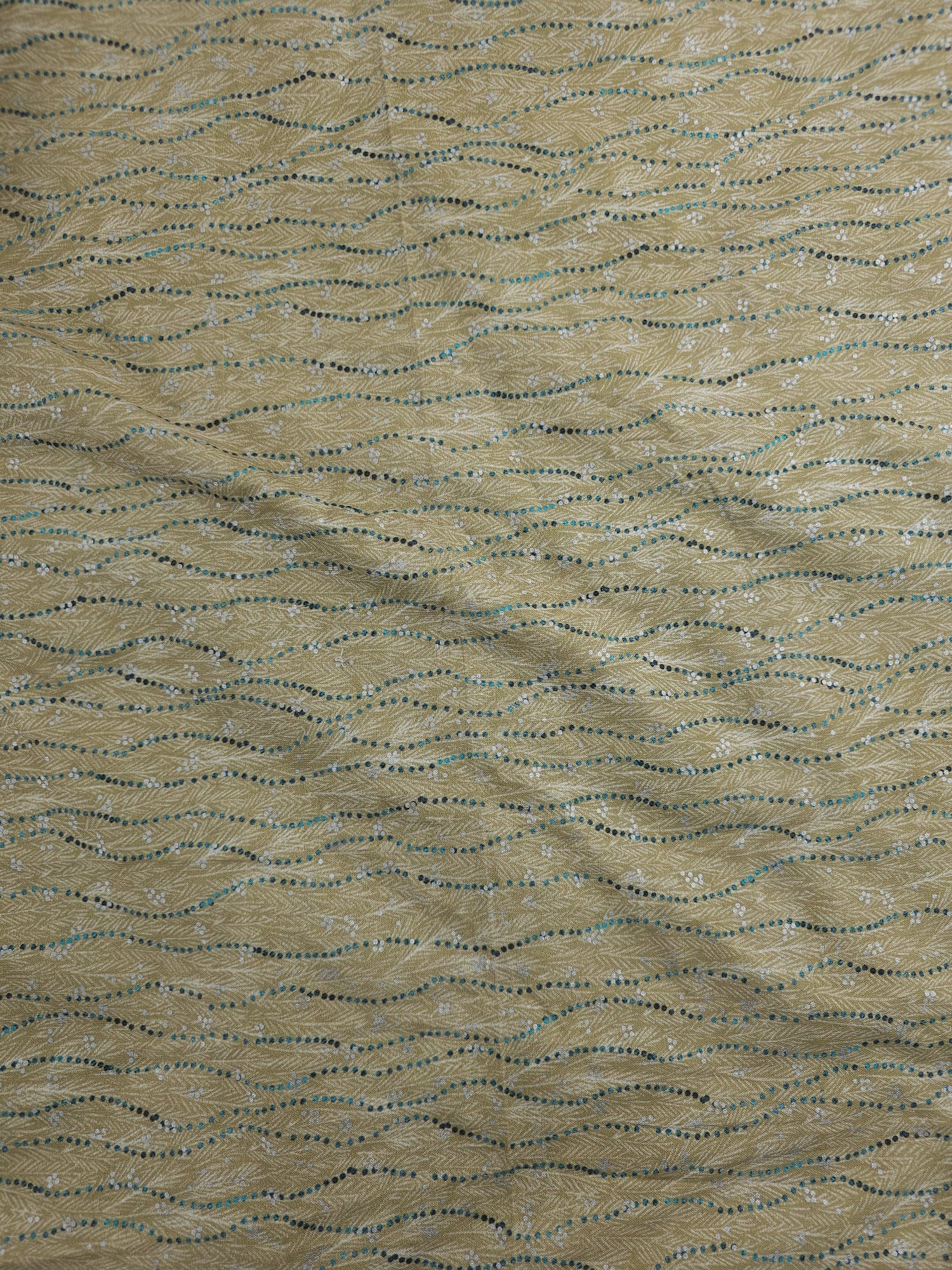 Wavy Dot Stream Cotton - 4m Piece