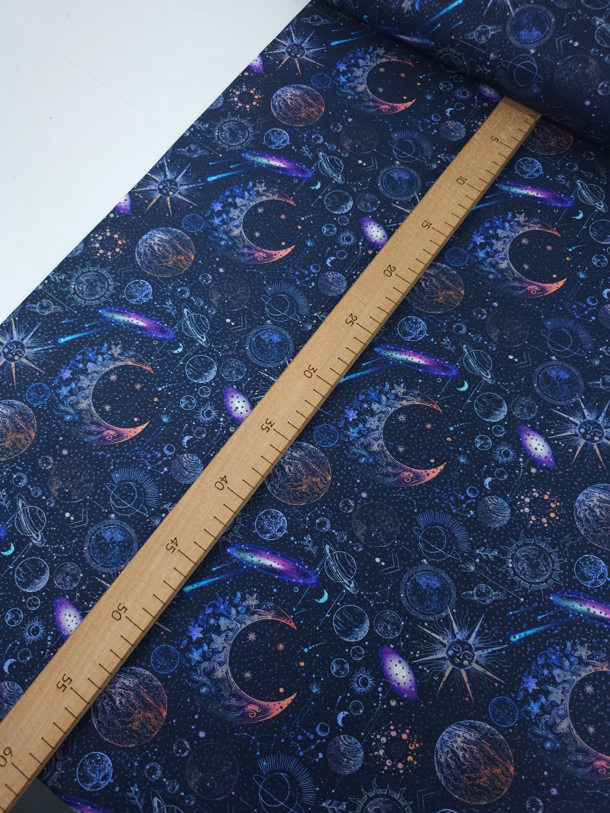 Navy Astronomical Skies 100% Cotton