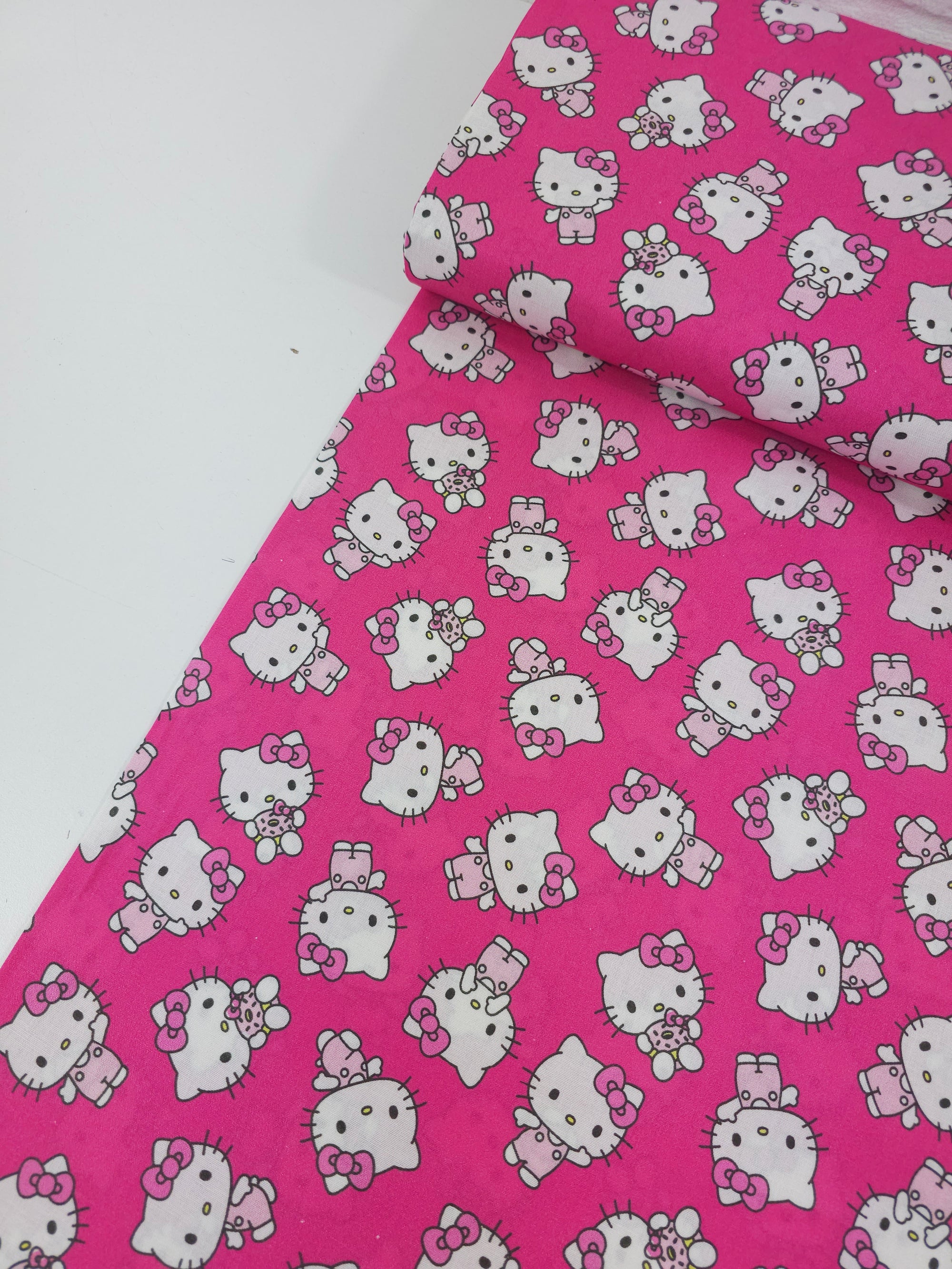 Hot Pink Hello Kitty Donut Treat 100% Cotton