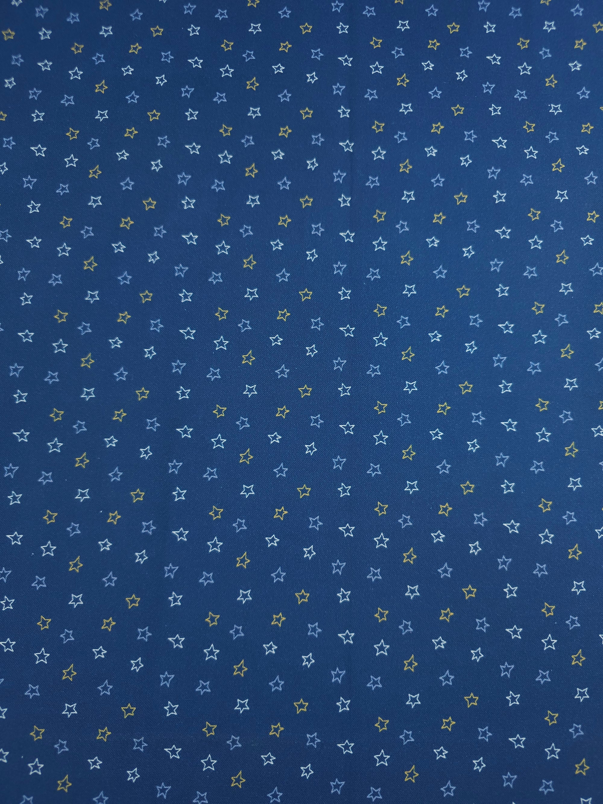 Navy Ditsy Stars 100% Cotton