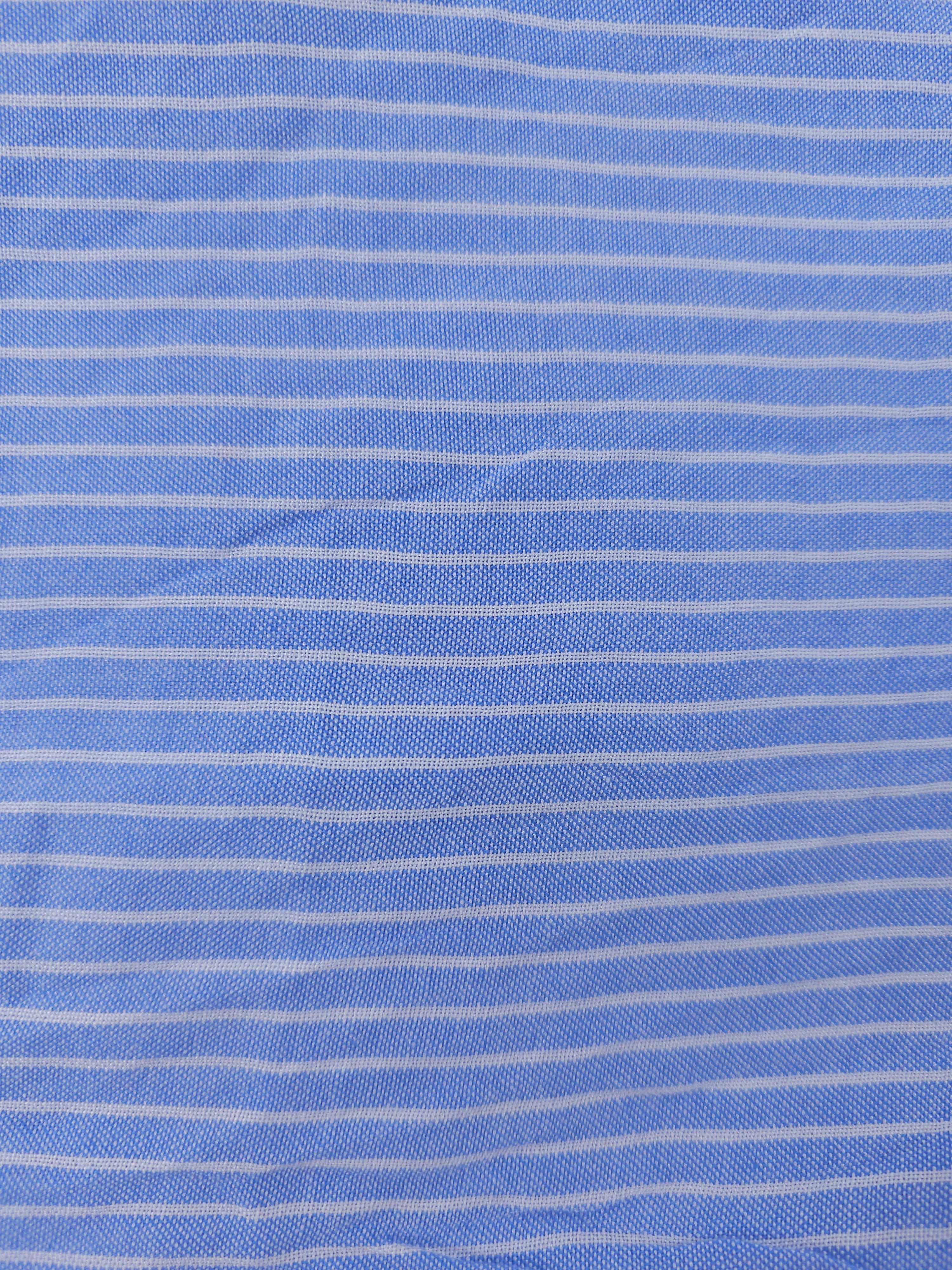 Blue pin stripe Viscose- 3.7m piece