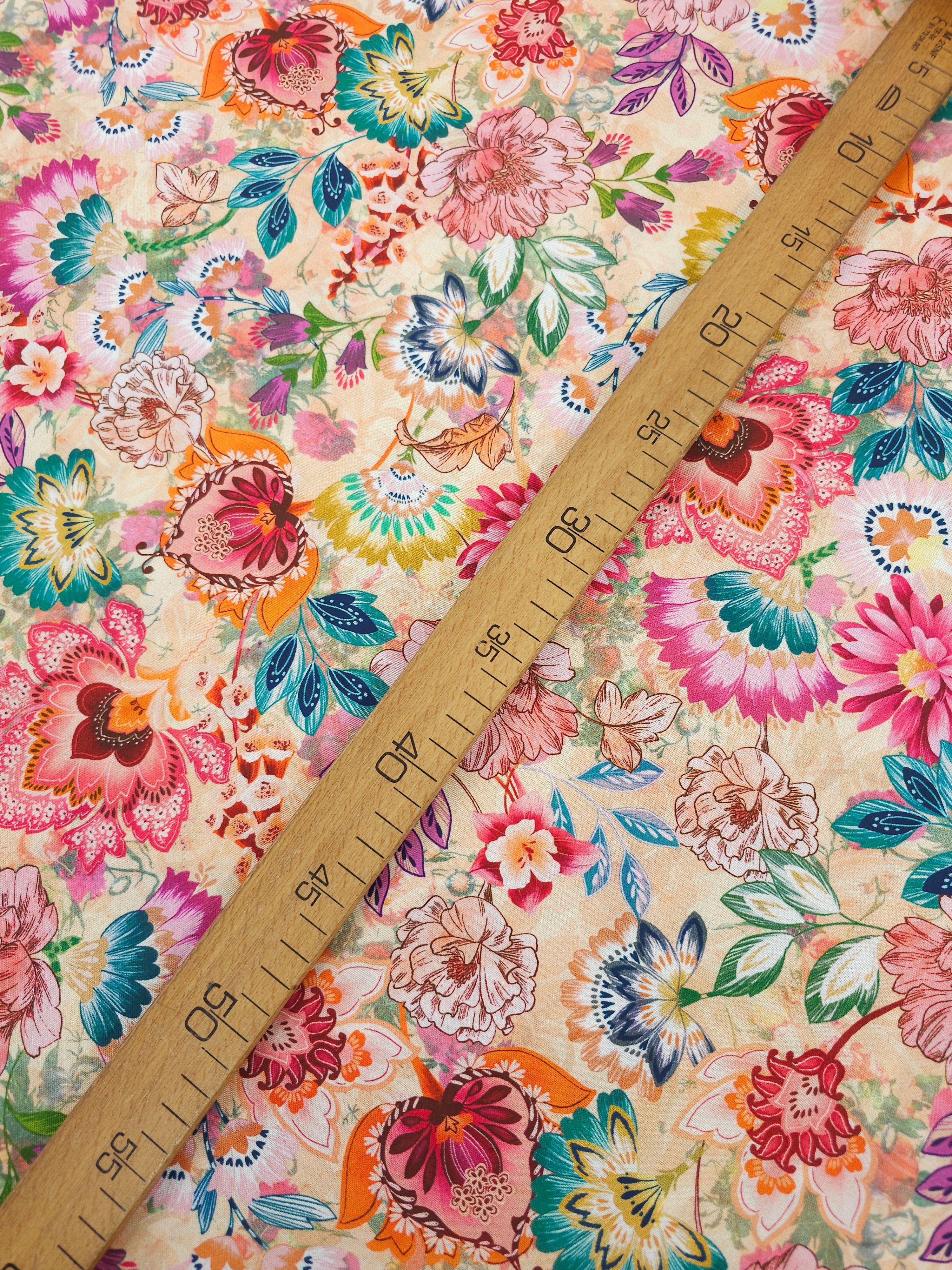 Baroque Bloom 100% Cotton 106" - Robert Kaufman *EXTRA WIDE*