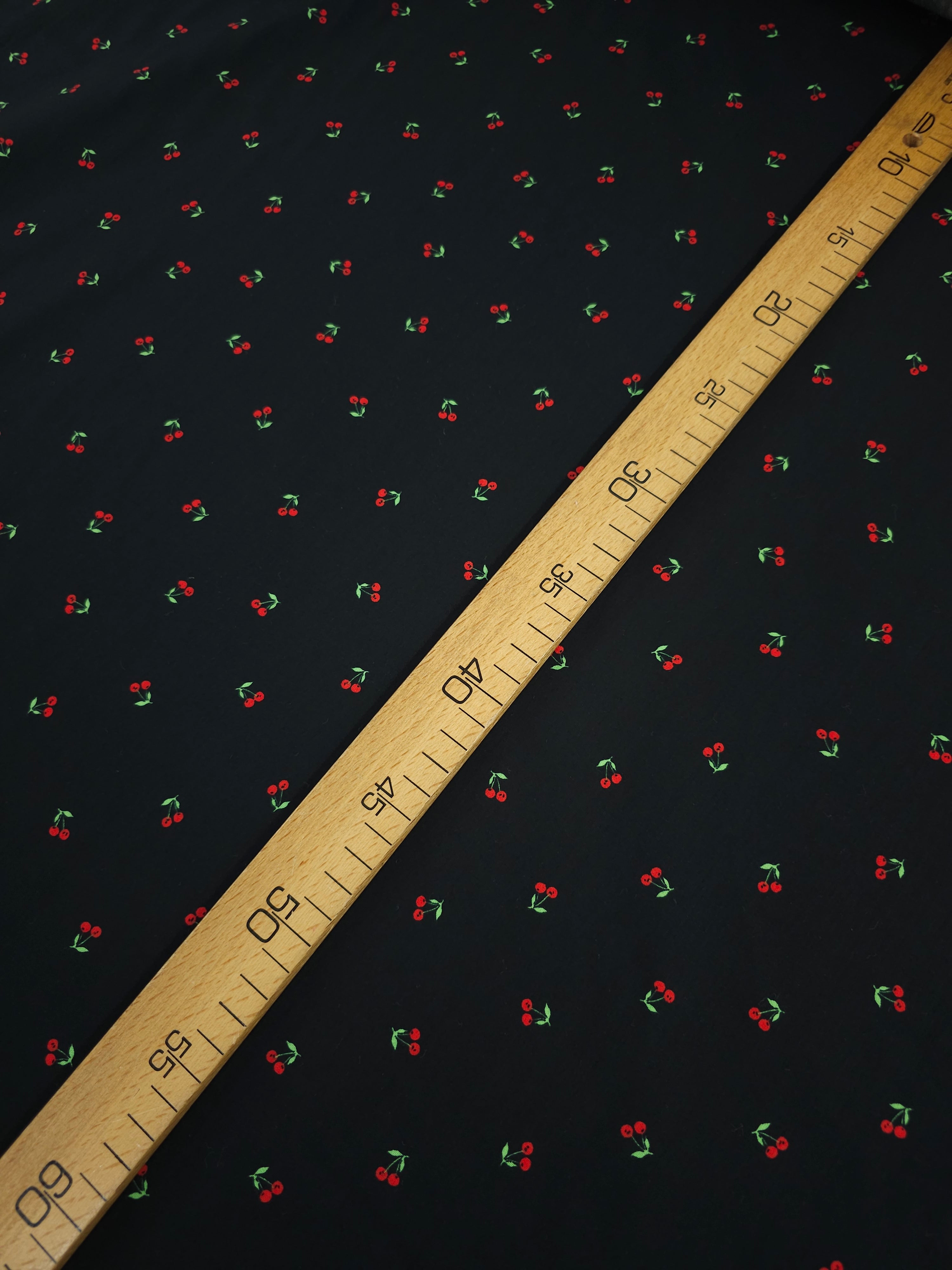 Mini Floating Cherry Cotton Poplin