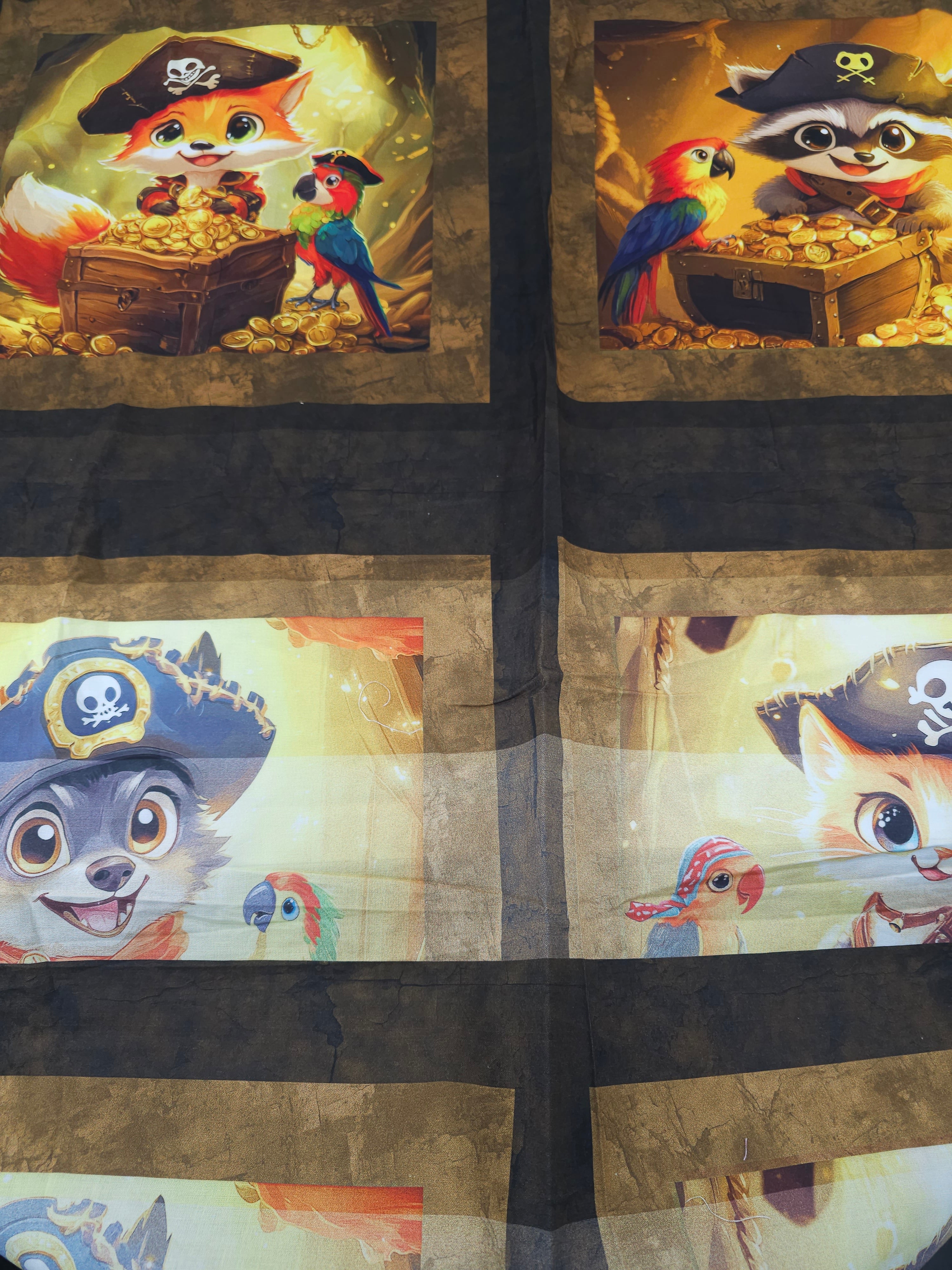 Pirate fox Cotton - 0.8m piece