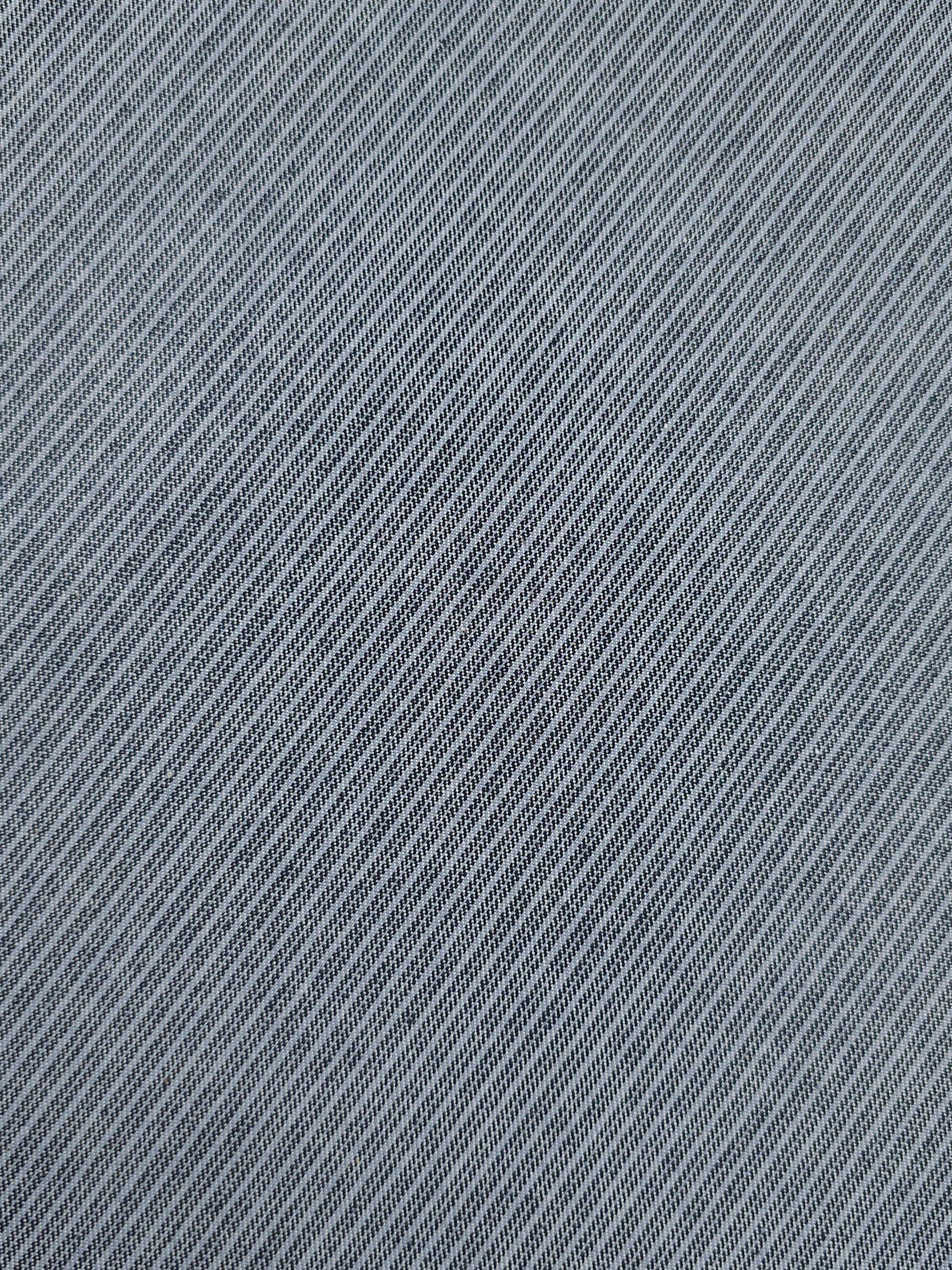 Washed Grey Pinstripe Denim