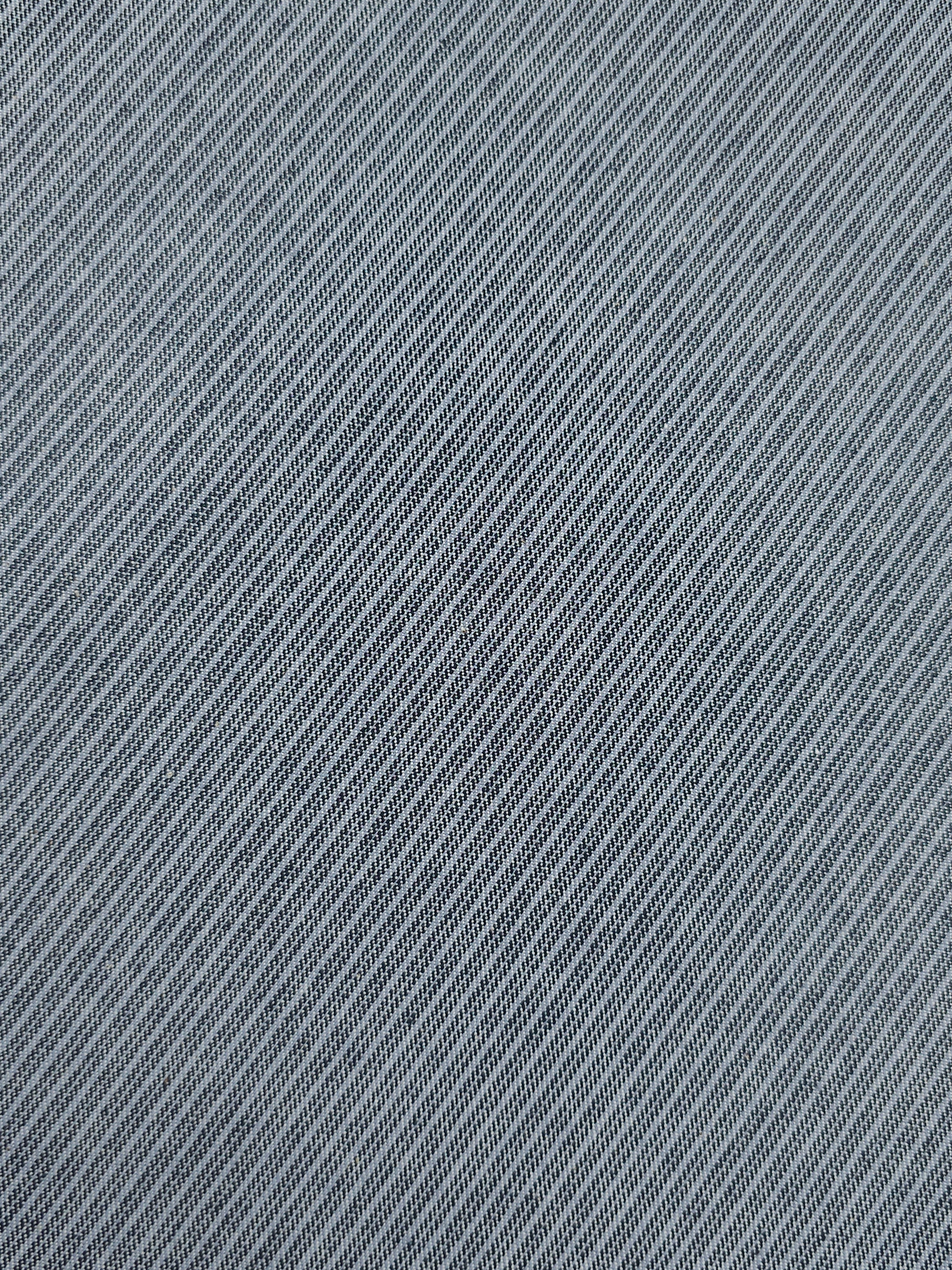 Washed Grey Pinstripe Denim