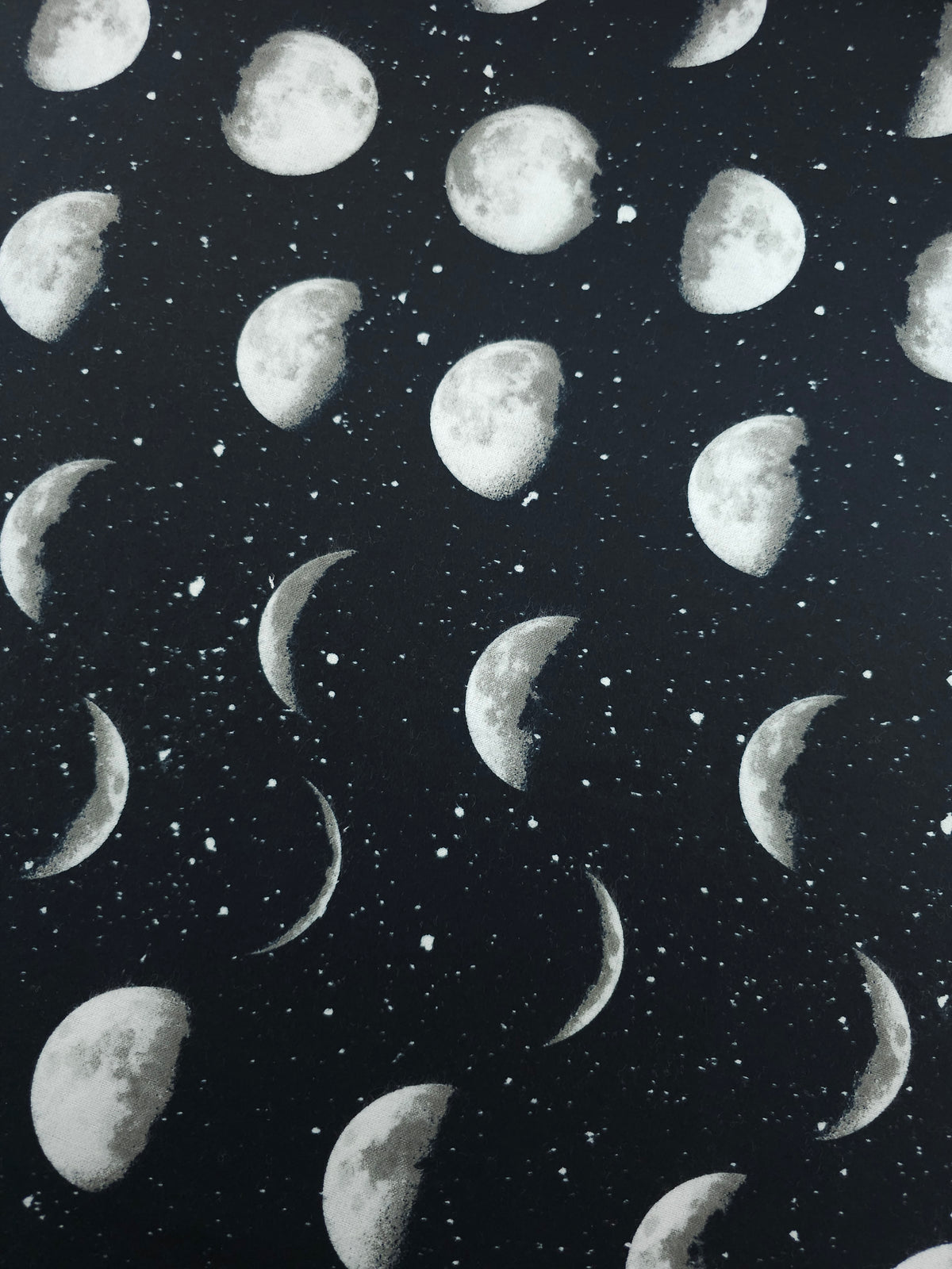 Moon Phases Lightweight Flannel Cotton