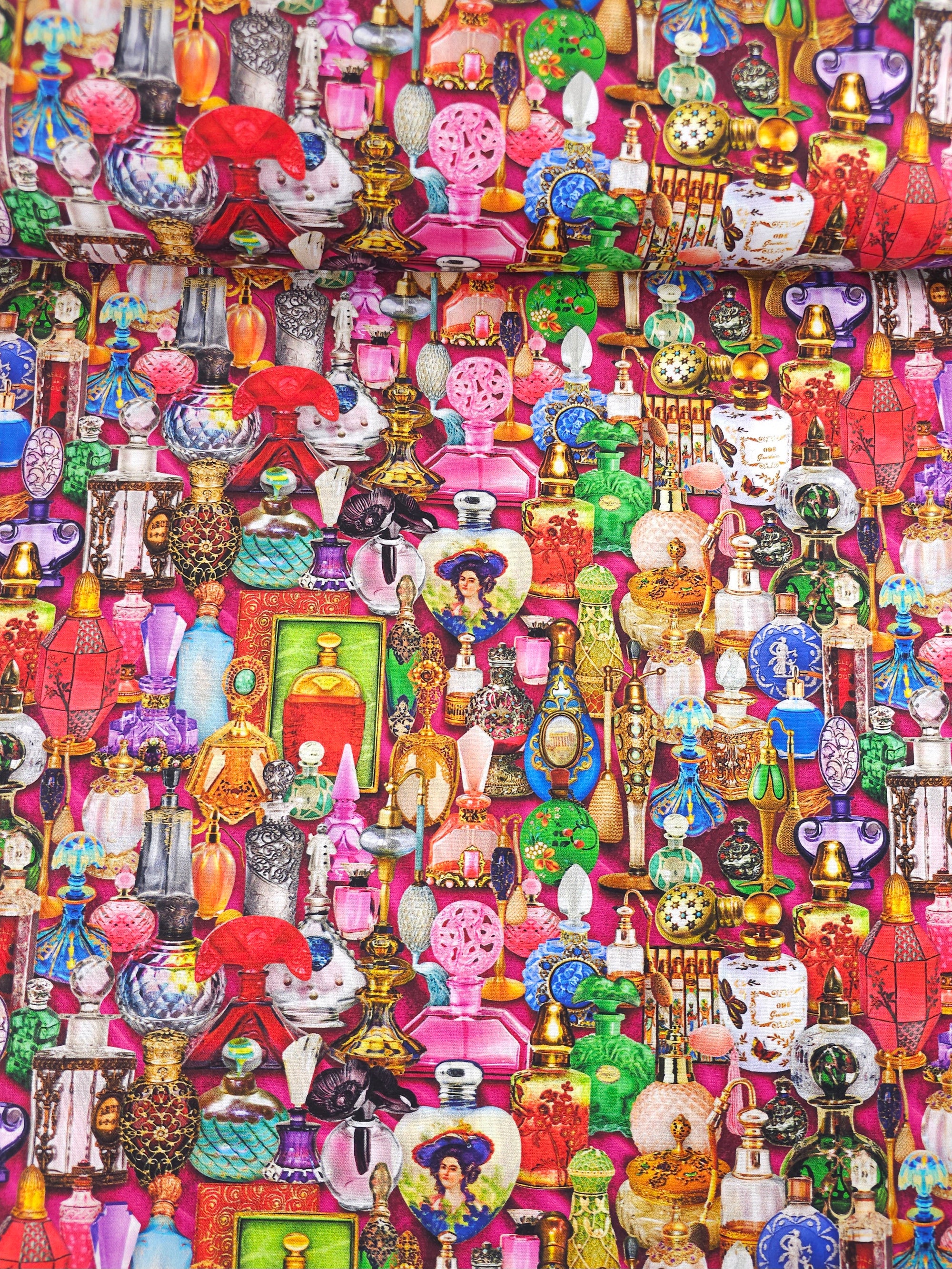 Retro Perfume Collection 100% Cotton - Robert Kaufman