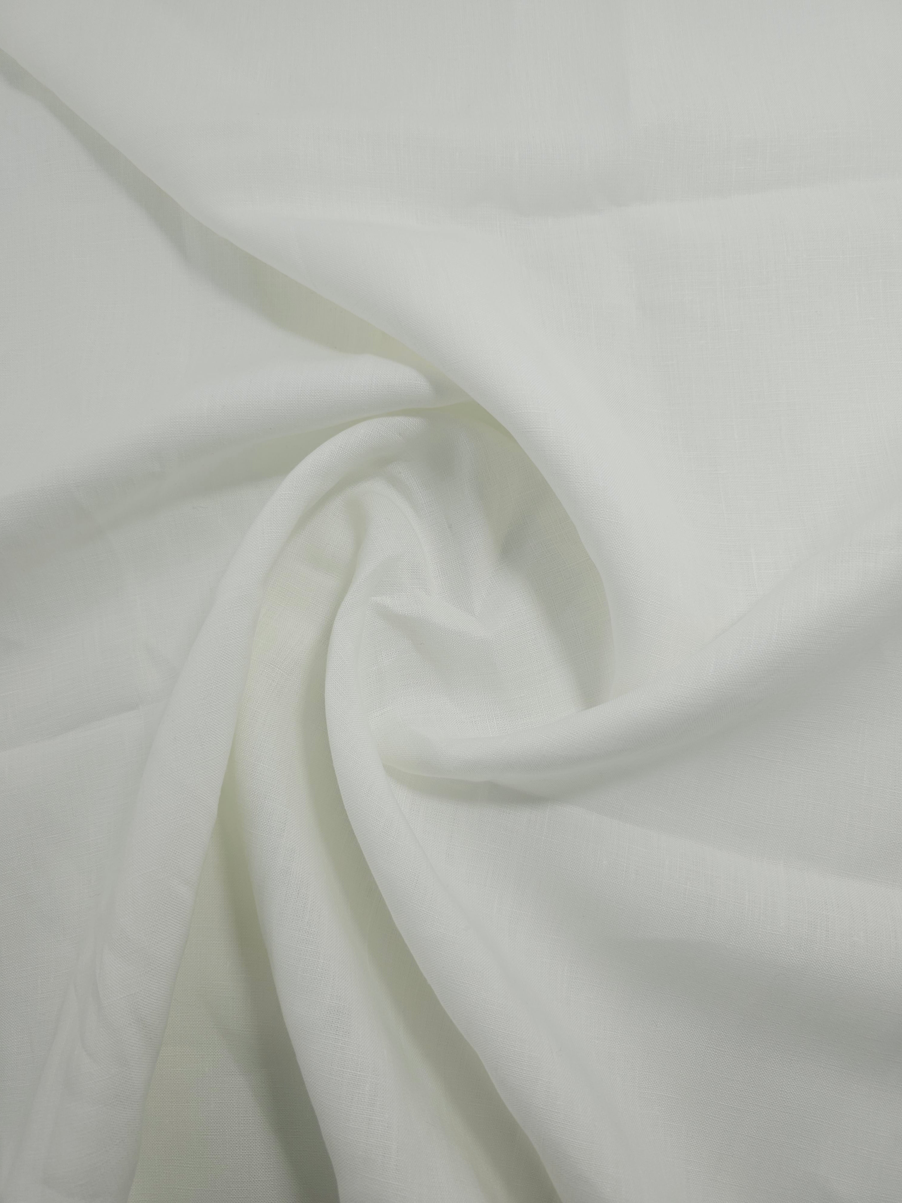 White 100% Linen