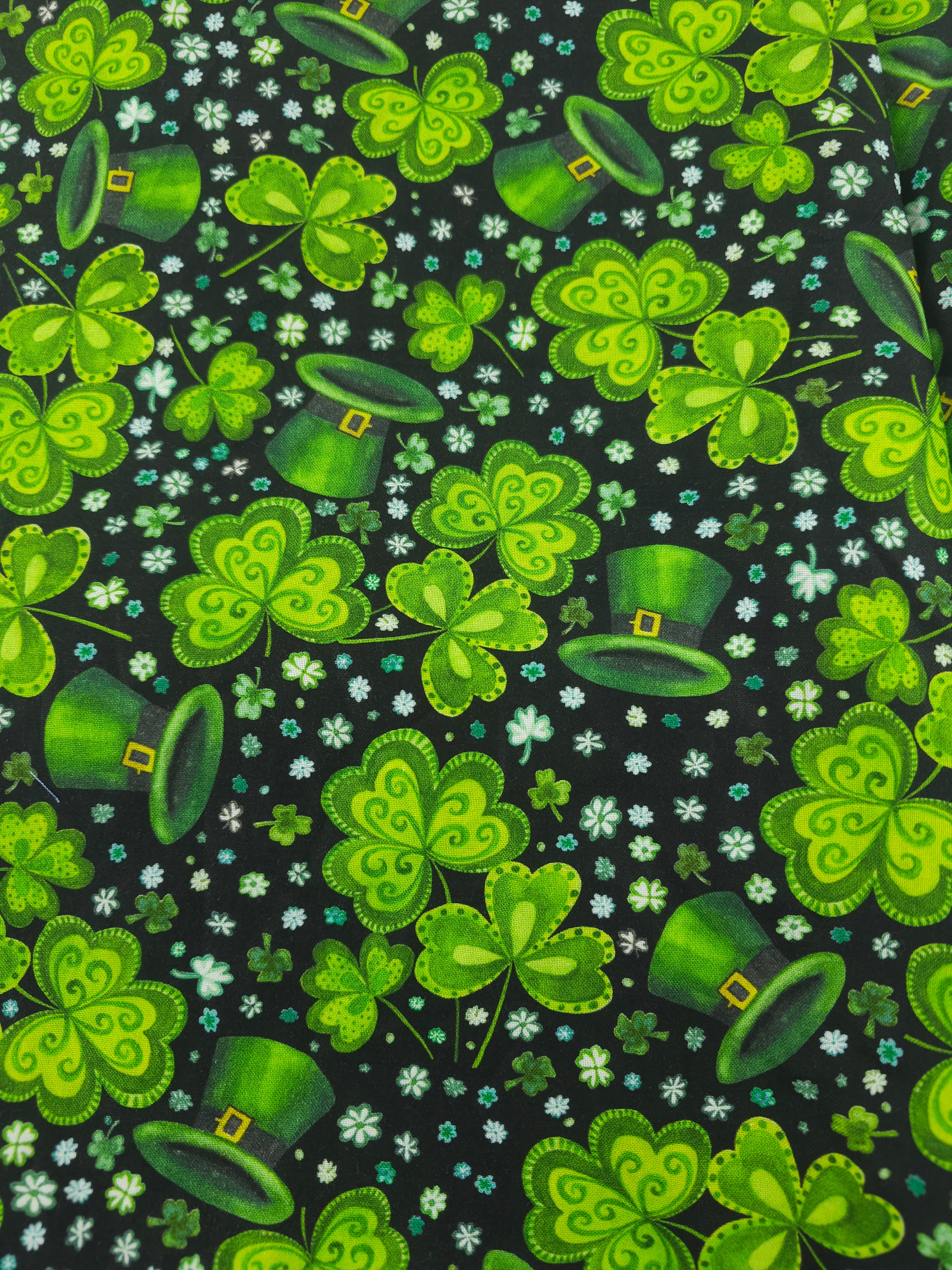 Irish shamrock Cotton- 1.8m piece
