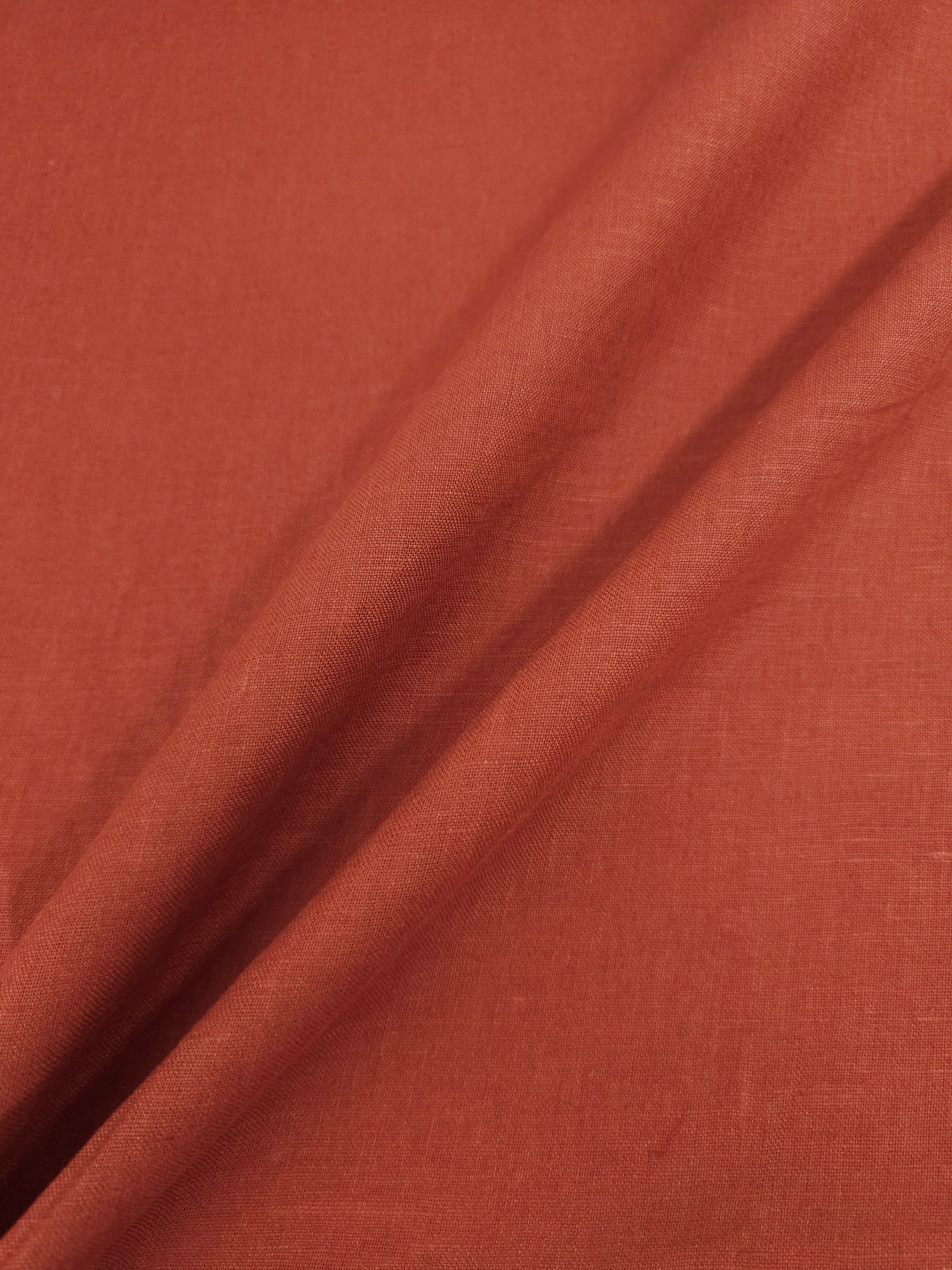 Rustic Orange 100% Linen
